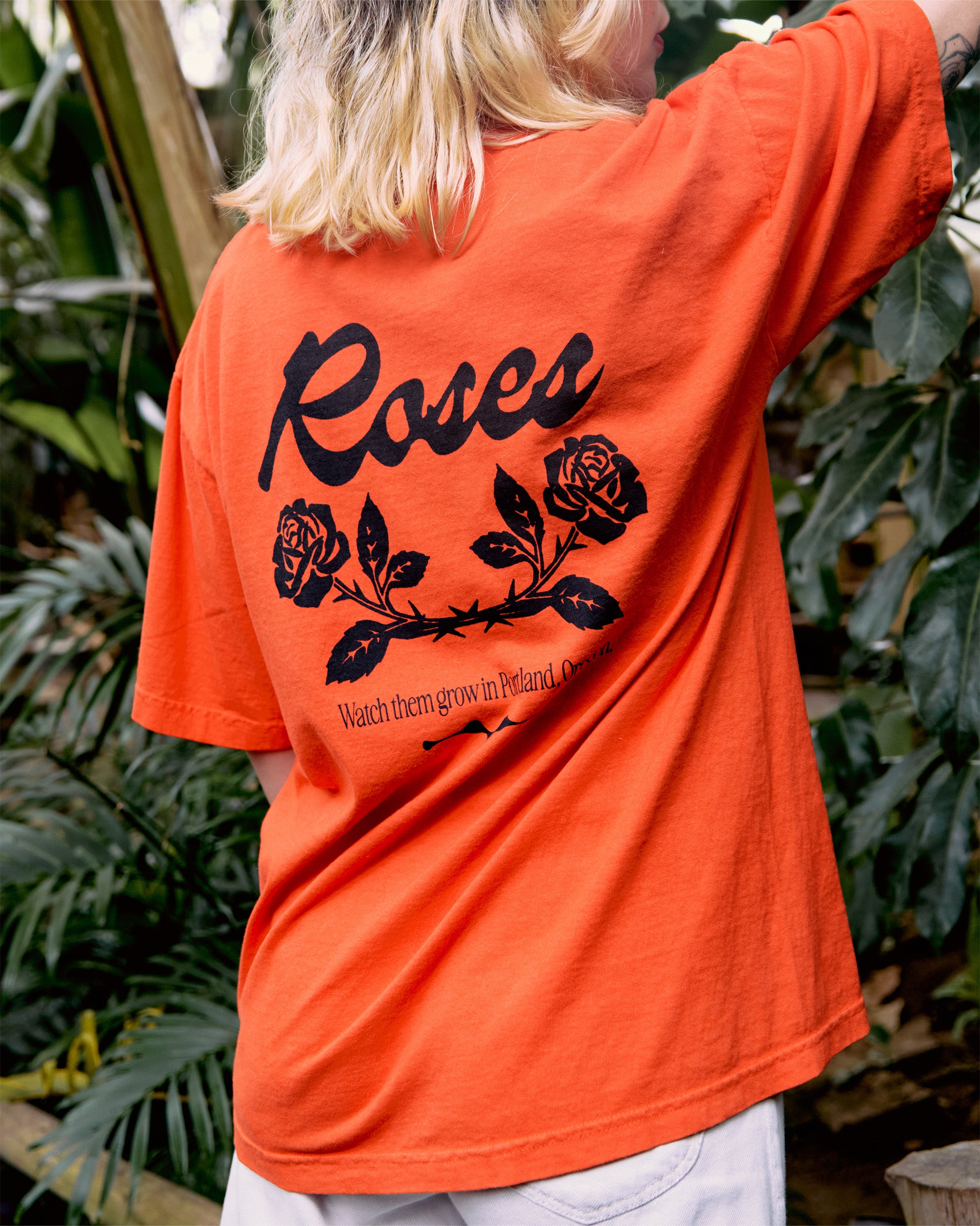All American Growth T-Shirt - Soft Cotton Tee in Vibrant Orange - Perfect for Casual Wear, Gym & Patriotic Events