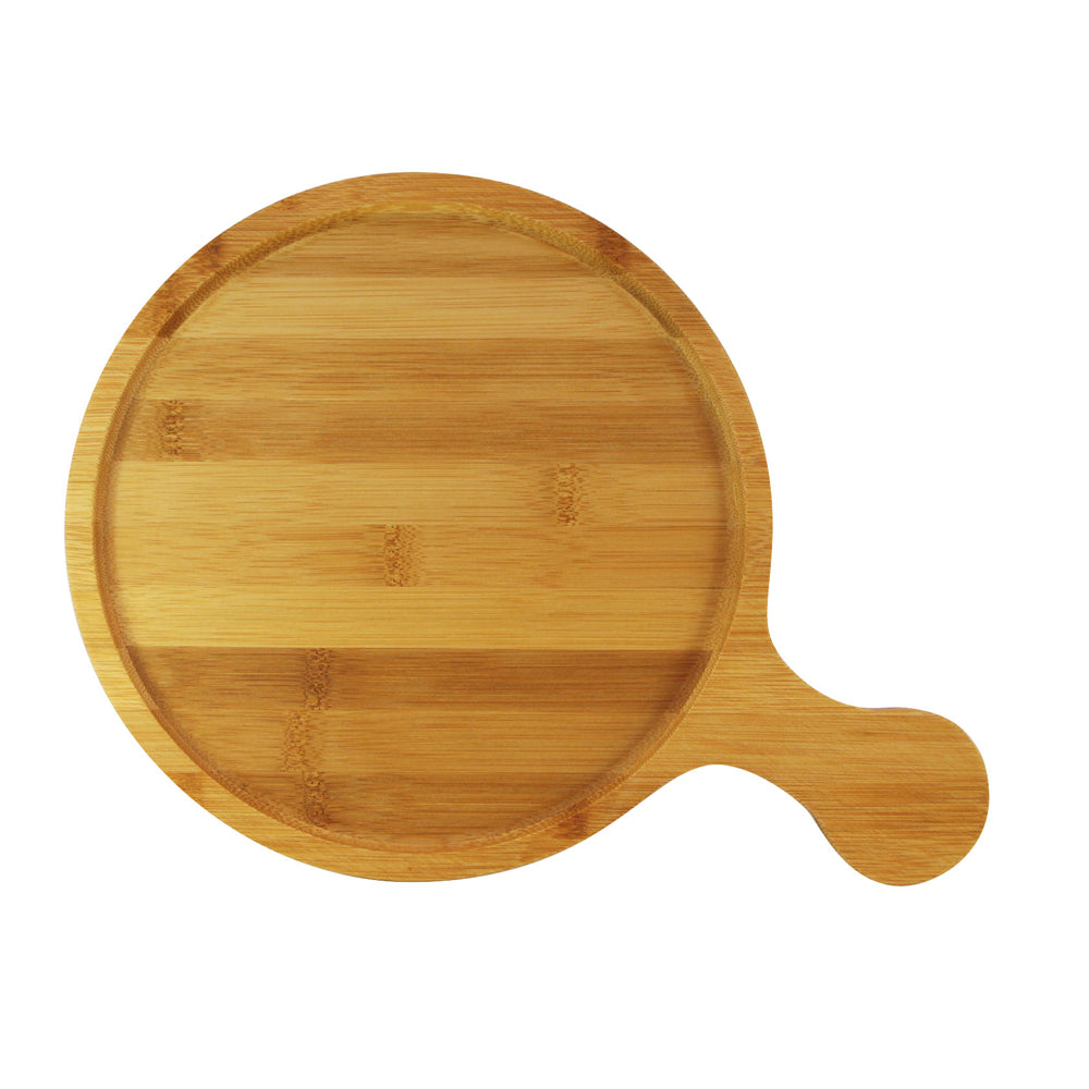 TreeChoice 9.9 x 13.8 Inch Round Wooden Cutting Board with Handle - Premium Kitchen Chopping Board for Fruits, Vegetables & Meat - Perfect for Home Cooking, Meal Prep & Serving Charcuterie