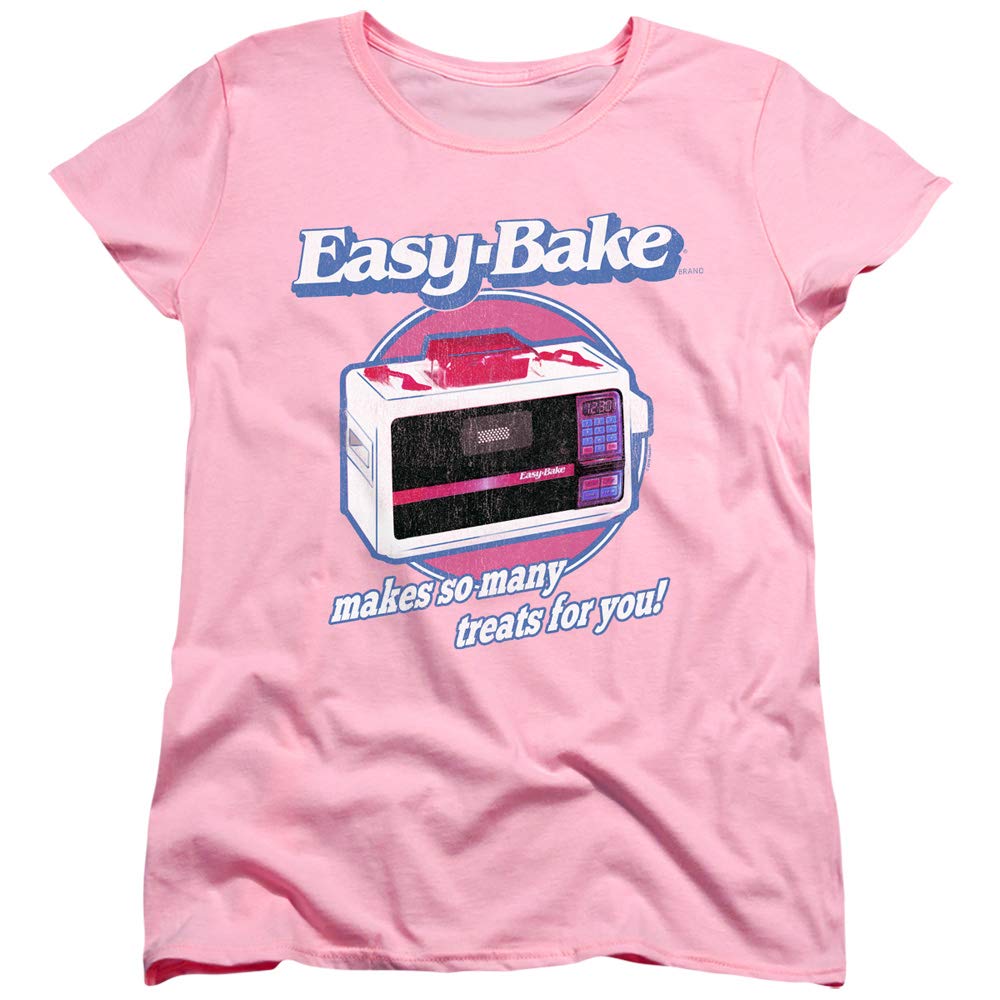 Trevco Easy Bake Oven Treats Women's T-Shirt | Funny Baking Gift for Women | Perfect for Bakers, Cooking Enthusiasts & Nostalgic Treat Lovers