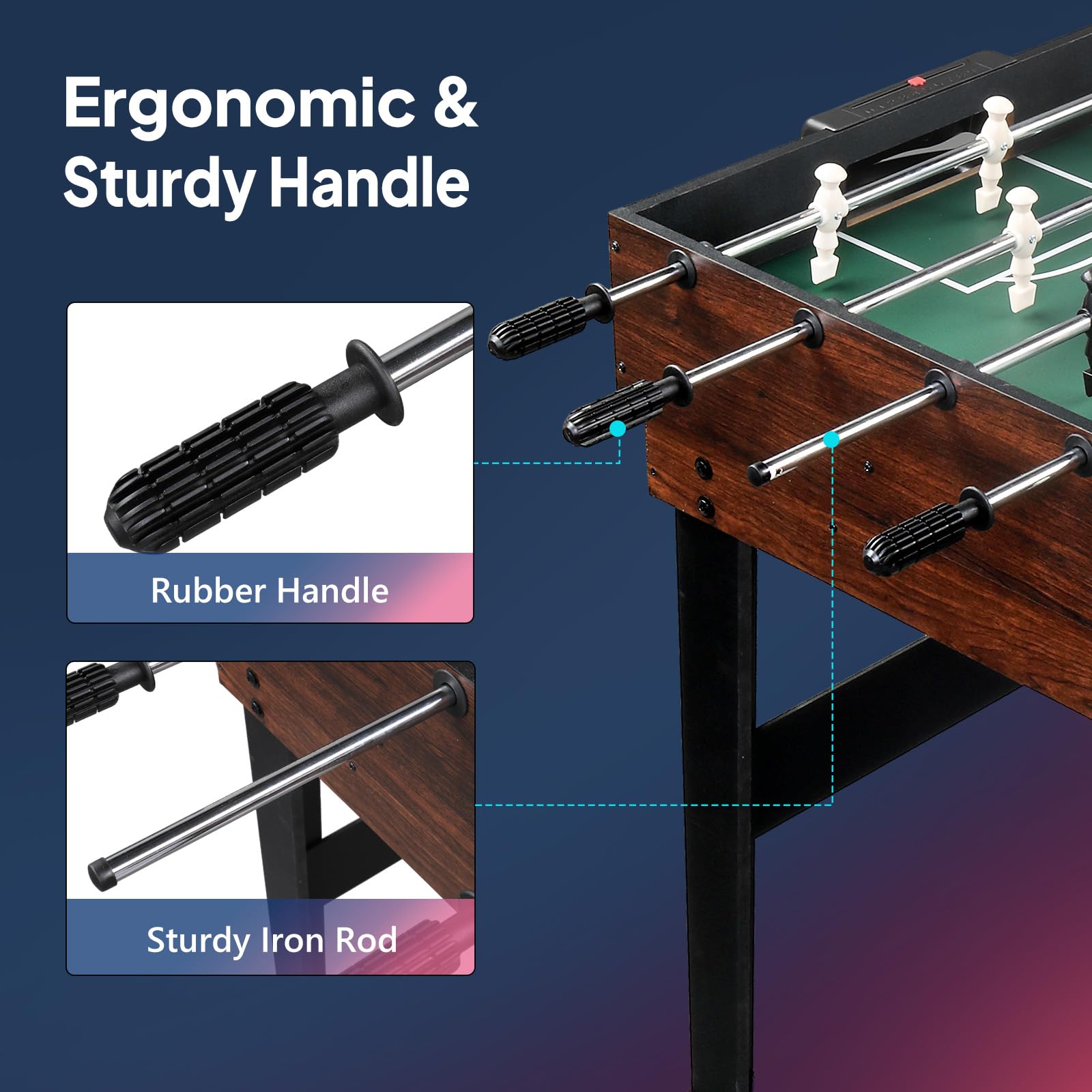 PEXMOR 10-in-1 Multi Game Table for Adults - 48