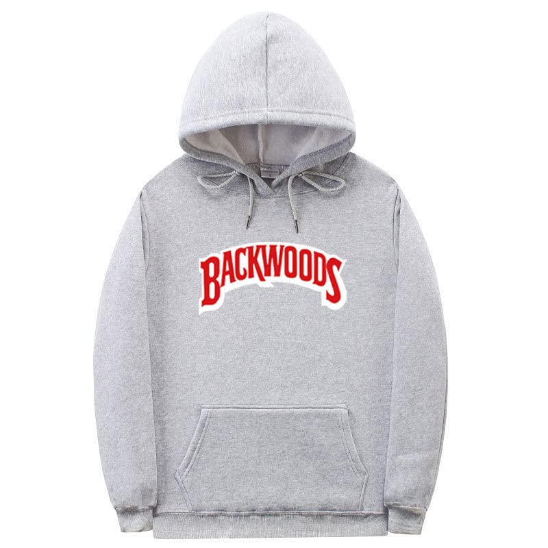 VIAGIA Unisex Backwoods Printed Hooded Sweatshirt - Cotton Pullover Casual Streetwear for Men & Women | Perfect for Outdoor Adventures, Street Fashion & Everyday Comfort