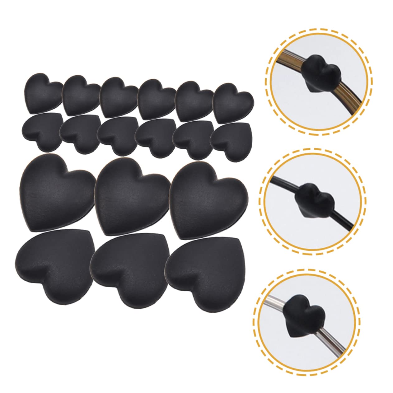 Healeved 5 Sets Eyeglass Ear Hooks & Nose Pads - Replaceable Eyewear Accessories for Sunglasses & Glasses (20 Pairs x 5) - Non-Slip Comfort for Sports, Reading & Daily Wear