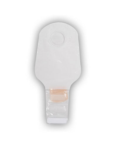 Convatec Natura 2-Piece Drainable Ostomy Pouch with Clip Closure - No Filter, Opaque Comfort Panel (Orange, 38mm/1.5