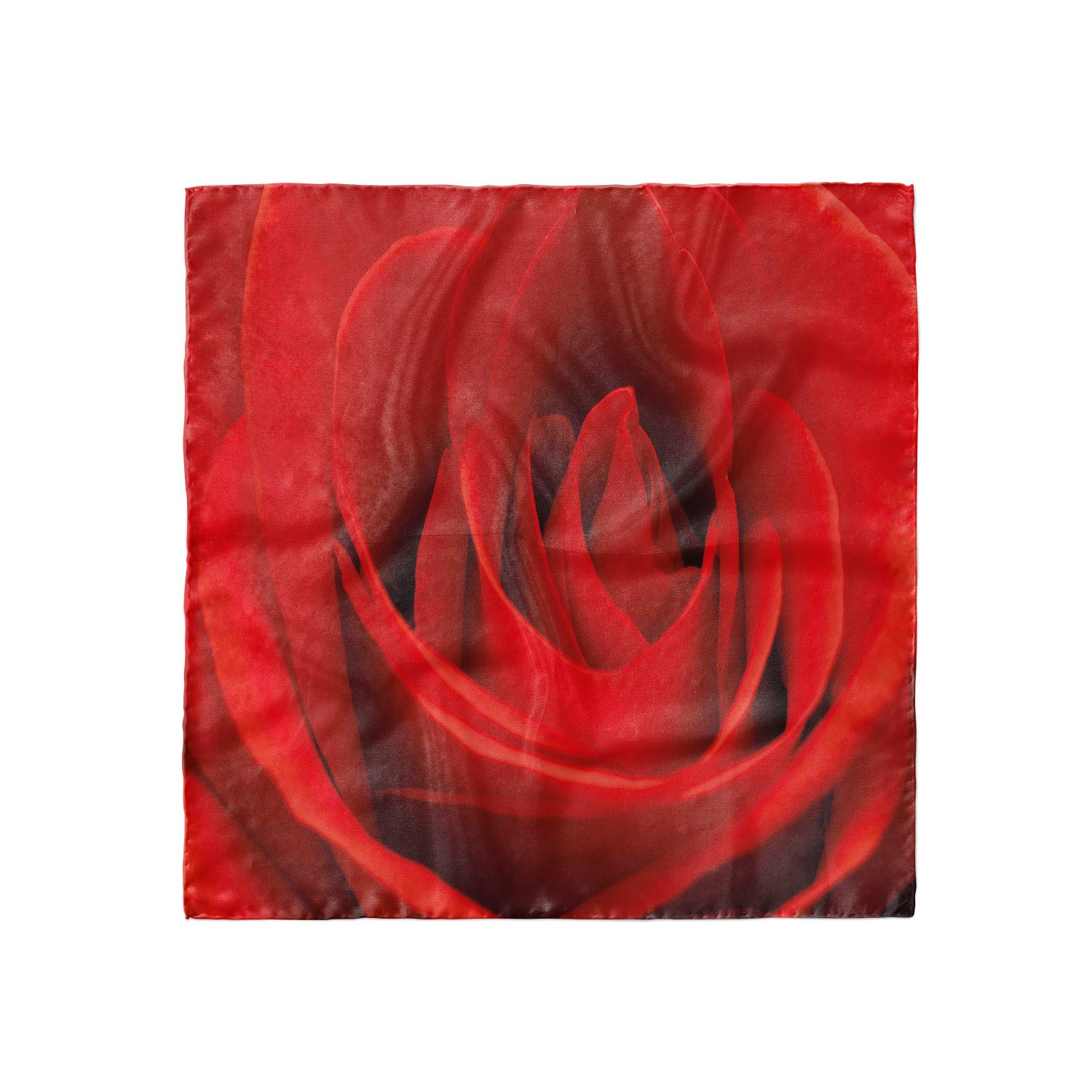Ambesonne Rose Head Scarf - Natural Beauty Red Blossom Hair Wrap for Women | Boho Chic Headband, Bandana & Fashion Accessory for Summer, Beach & Outdoor Activities