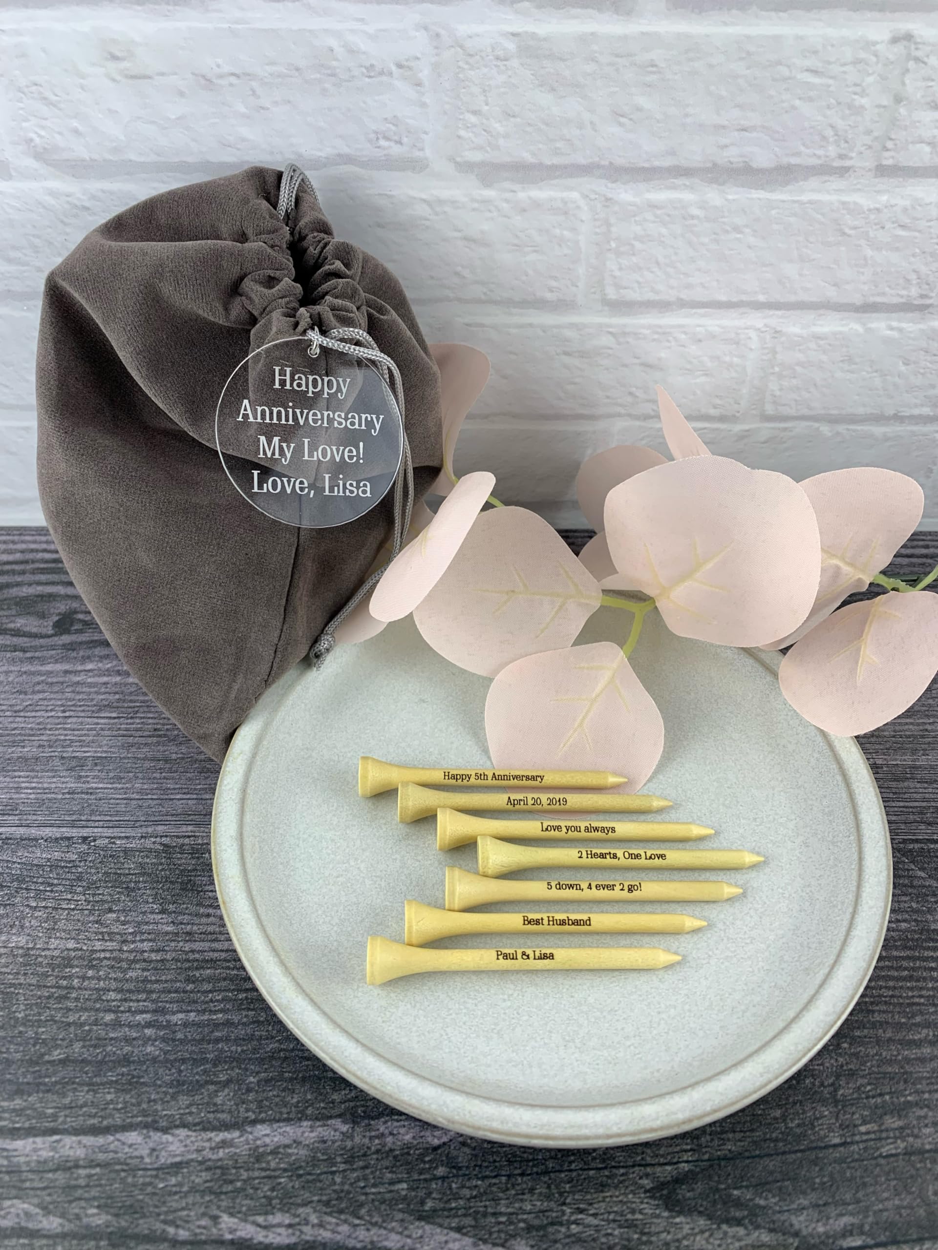 Custom Personalized Golf Tees - Unique Golf Gifts for Men, Dad & Golfers - Perfect for Birthdays, Father's Day & Tournaments - Durable Wooden Golf Tees for Driving Range & Course Play