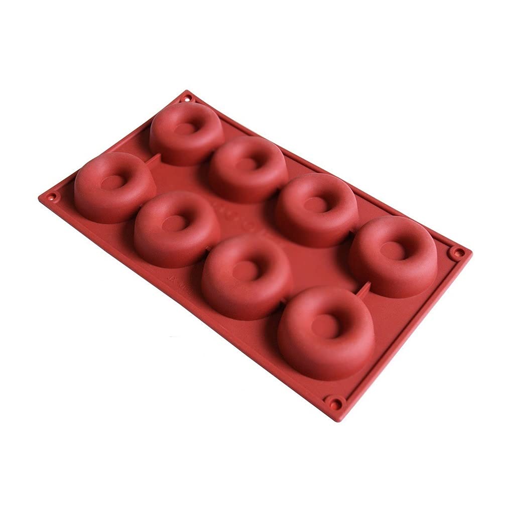 8 Grid Silicone Donut Cake Mold - Non-Stick Baking Pan for Muffins, Chocolate Cakes, Candy & Biscuits - Perfect for Home Baking, Party Desserts & DIY Pastry Making