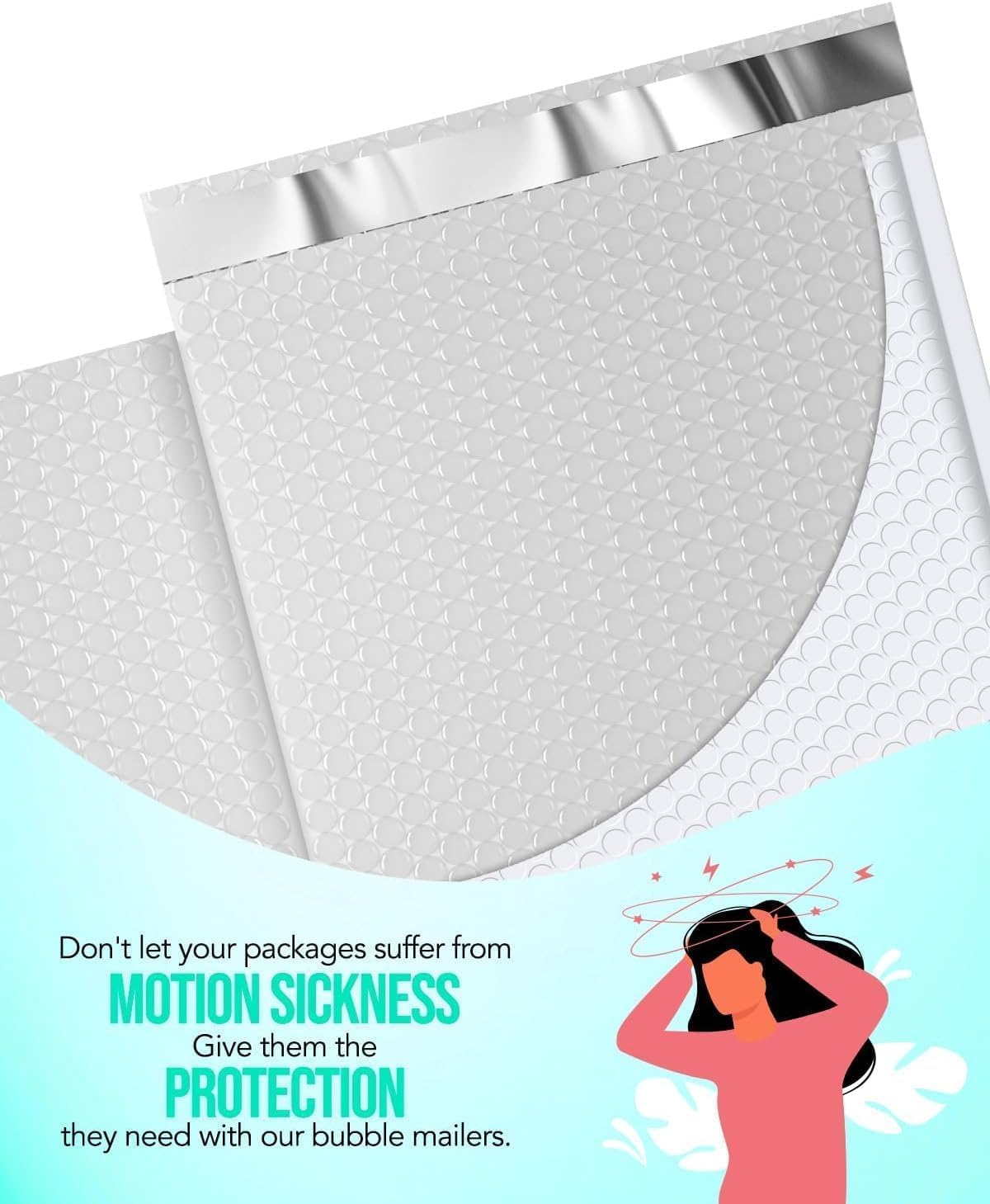 GSSUSA 8.5x12 Inch White Bubble Mailers 250 Pack - Large Padded Self-Seal Envelopes with Strong Adhesion for Shipping Clothes, Magazines, Books & Small Items - Perfect for Ecommerce, Amazon FBA & Online Sellers