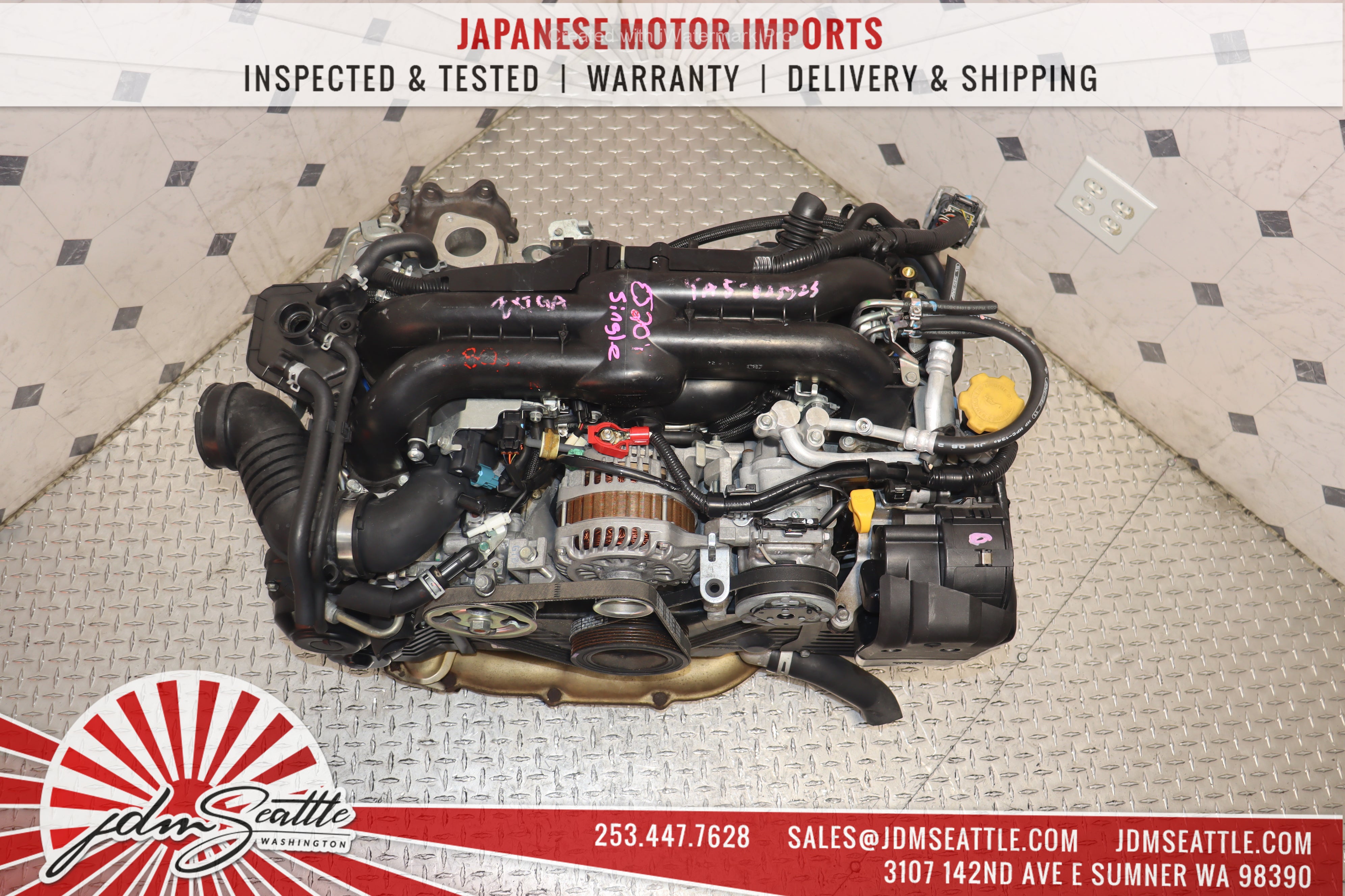 JDM EJ205 Subaru Impreza WRX 2008-2014 Turbo 2.0L Single AVCS Replacement Engine for EJ255 - Perfect for Performance Upgrades & Engine Swaps
