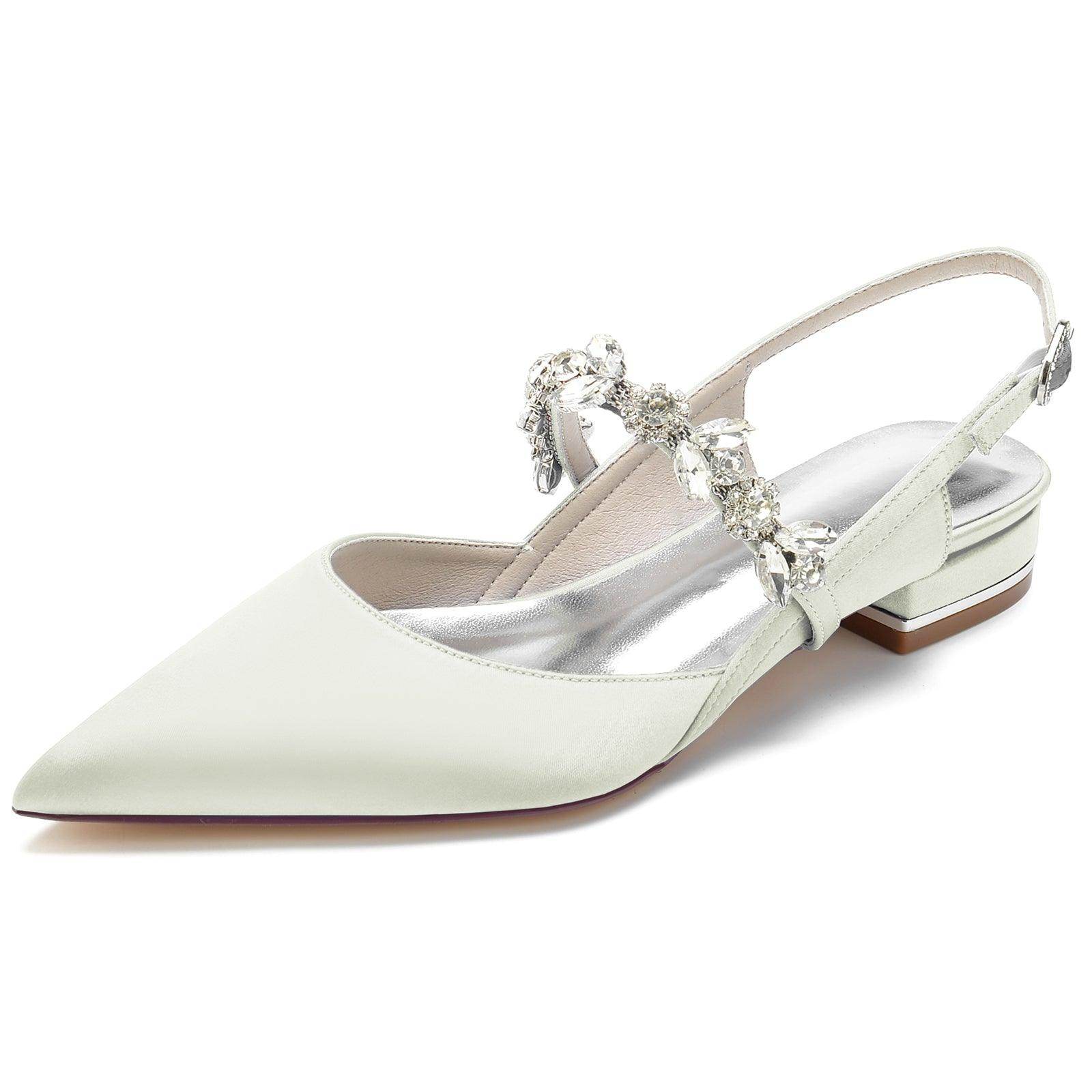 Flat Heel 2.5cm Silk-Like Comfortable Women's Shoes CK0262 - Perfect for Office, Wedding & Casual Wear