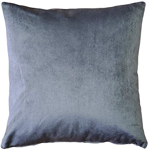 Robert Aluminum Stripe Velvet Decorative Pillow 22x22 - Soft Luxury Throw Pillow for Sofa, Bed & Home Decor