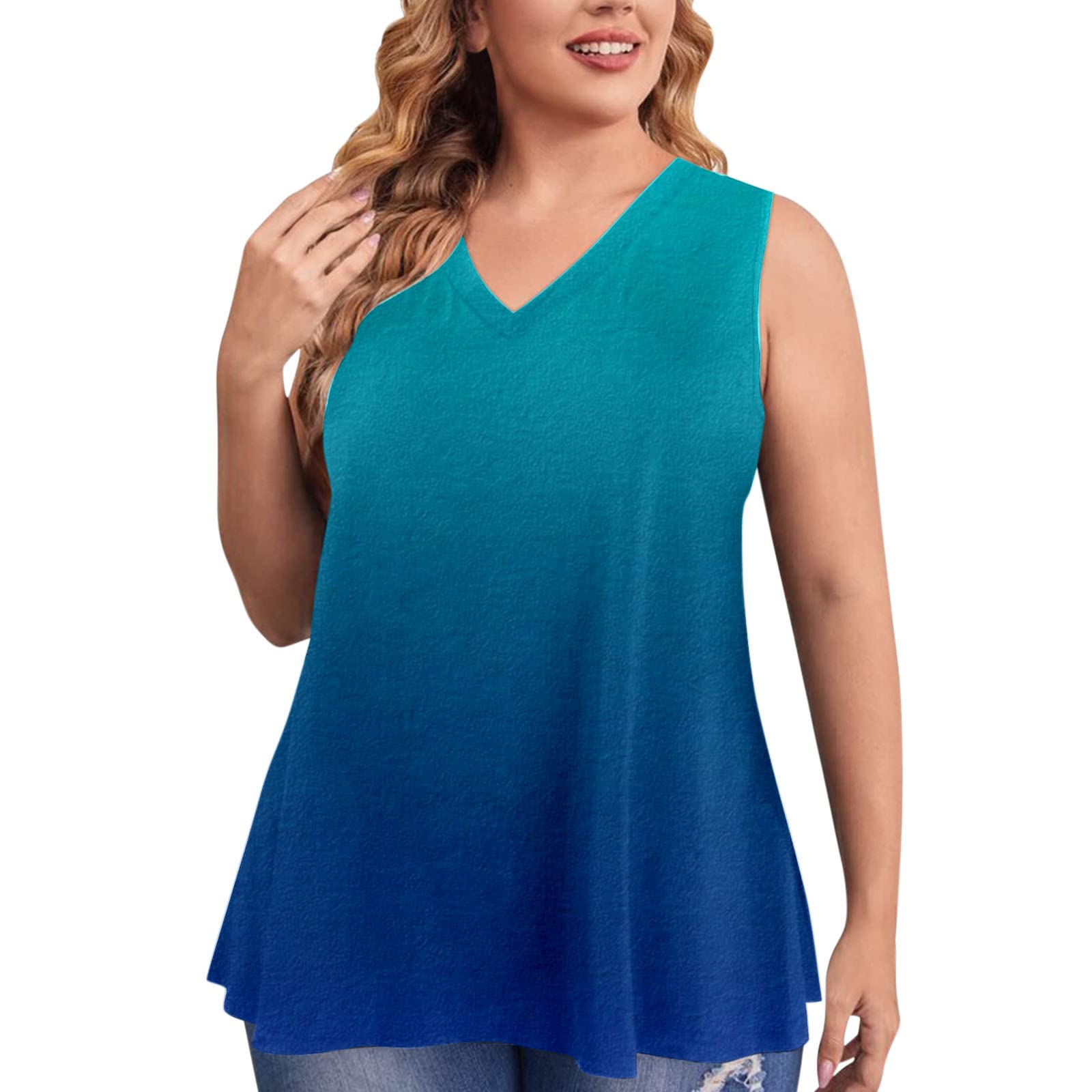 Women's Summer Fashion Print Sleeveless Tank Top - Casual Loose Fit Round Neck Wide Shoulder Blouse in Black | Perfect for Beach Outings, Vacation Wear & Everyday Summer Style