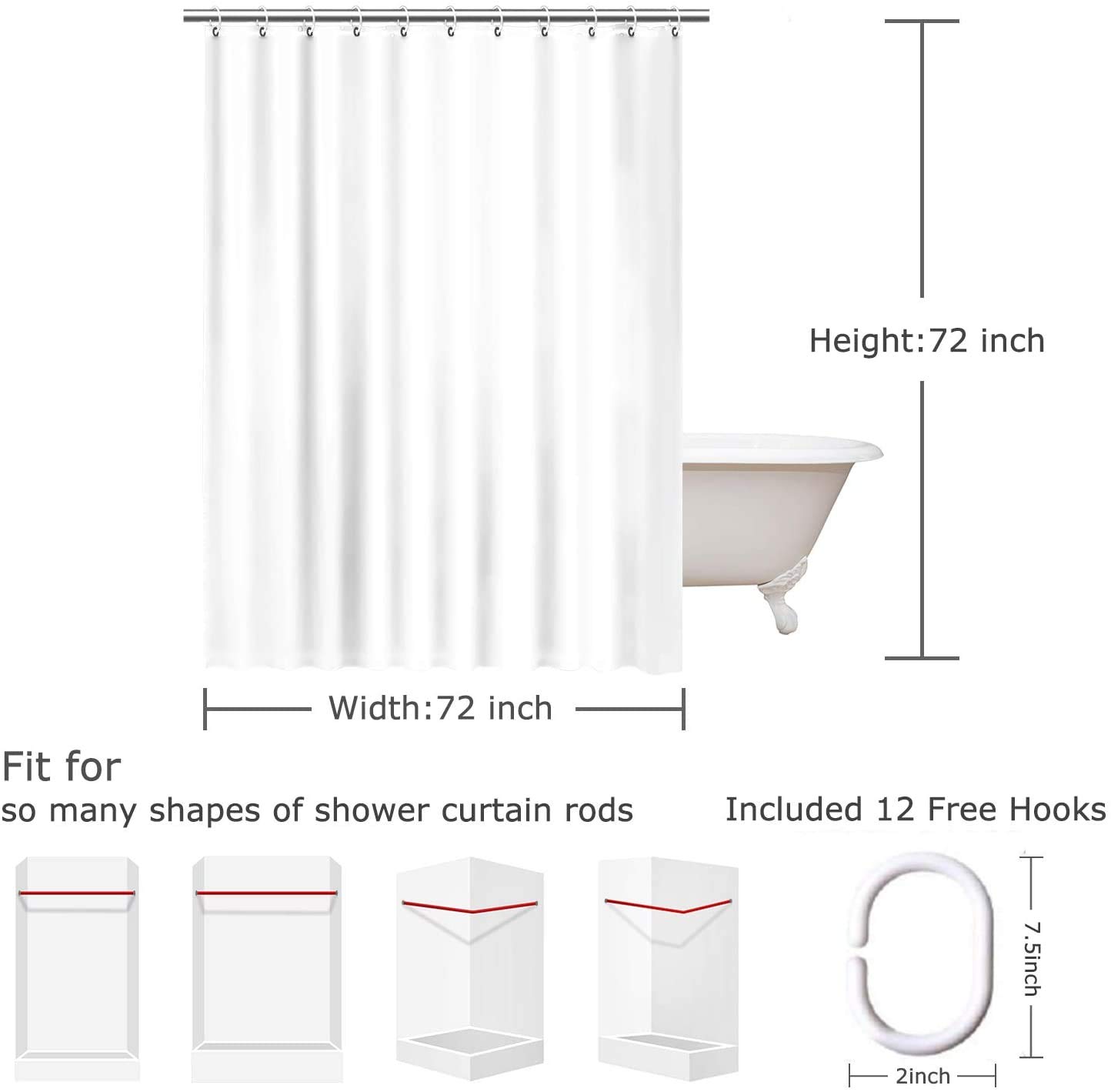 Waterproof Digital Abstract Green Shower Curtain Set with Hooks - 72x72 Inches Colorful Atlas Blurred Chartreuse Tones - Perfect for Modern Bathrooms & Spa-Like Showers
