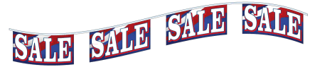 40 FT Patriotic Pennant String - 1 Sided American Flag Bunting for 4th of July Decorations, Memorial Day Party Supplies & Outdoor Patriotic Events (Pack of 5)
