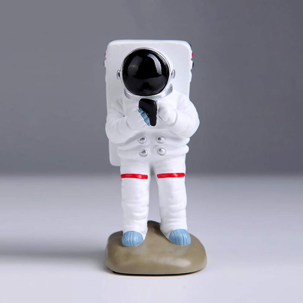 Upgraded Astronaut Style Cute Funny Phone Stand - Universal Resin Holder for iPhone, Android, Tablets & Desks | Perfect for Office, Home & Travel Use