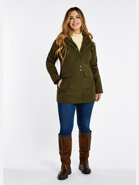 Dubarry Robinson Gore-Tex Waterproof Women's Coat - Lightweight & Breathable for Outdoor Hiking, Travel & Rainy Days