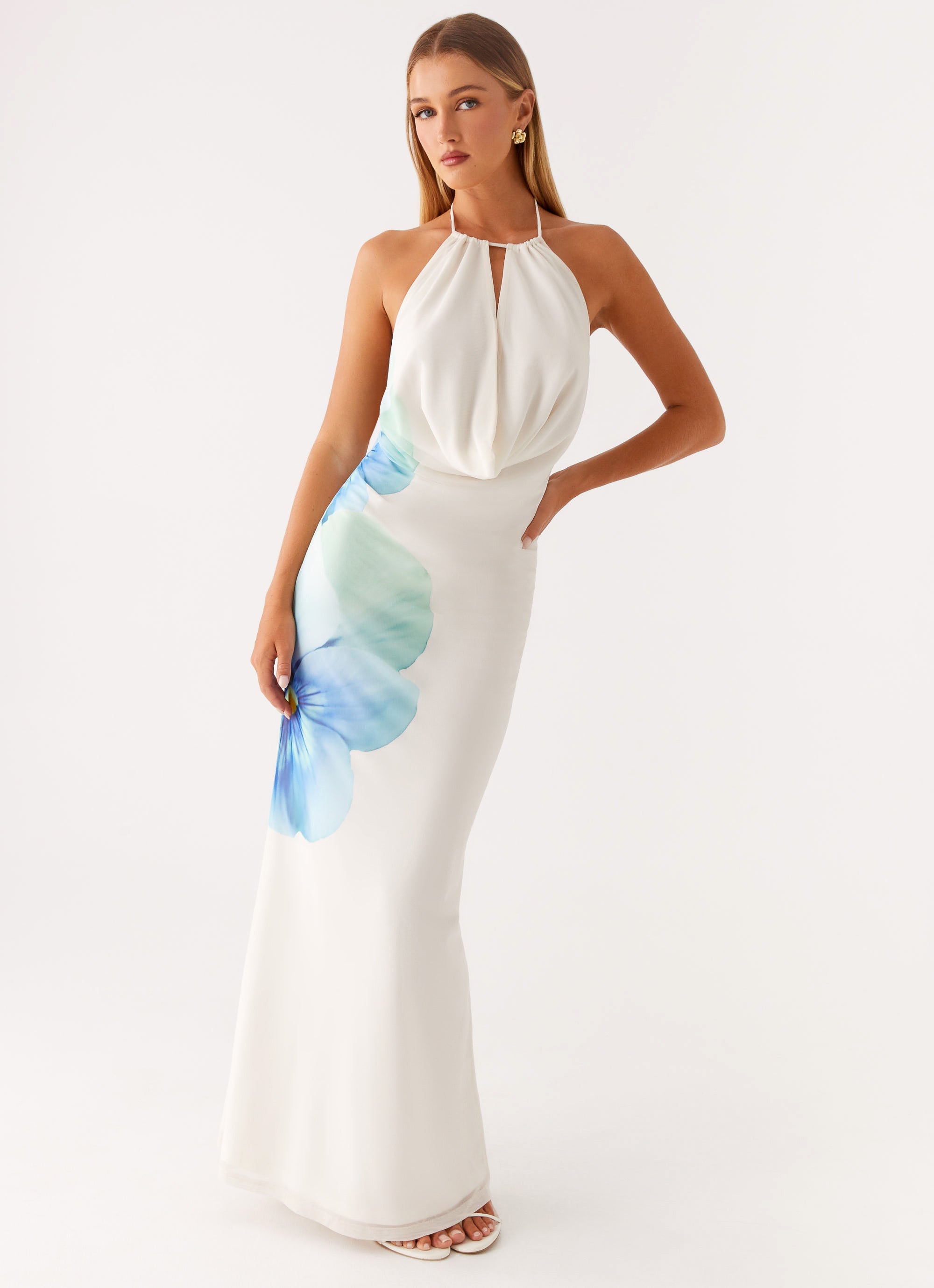 Elegant Elo Maxi Dress in Ivory - Perfect for Summer Weddings, Beach Vacations & Casual Outings