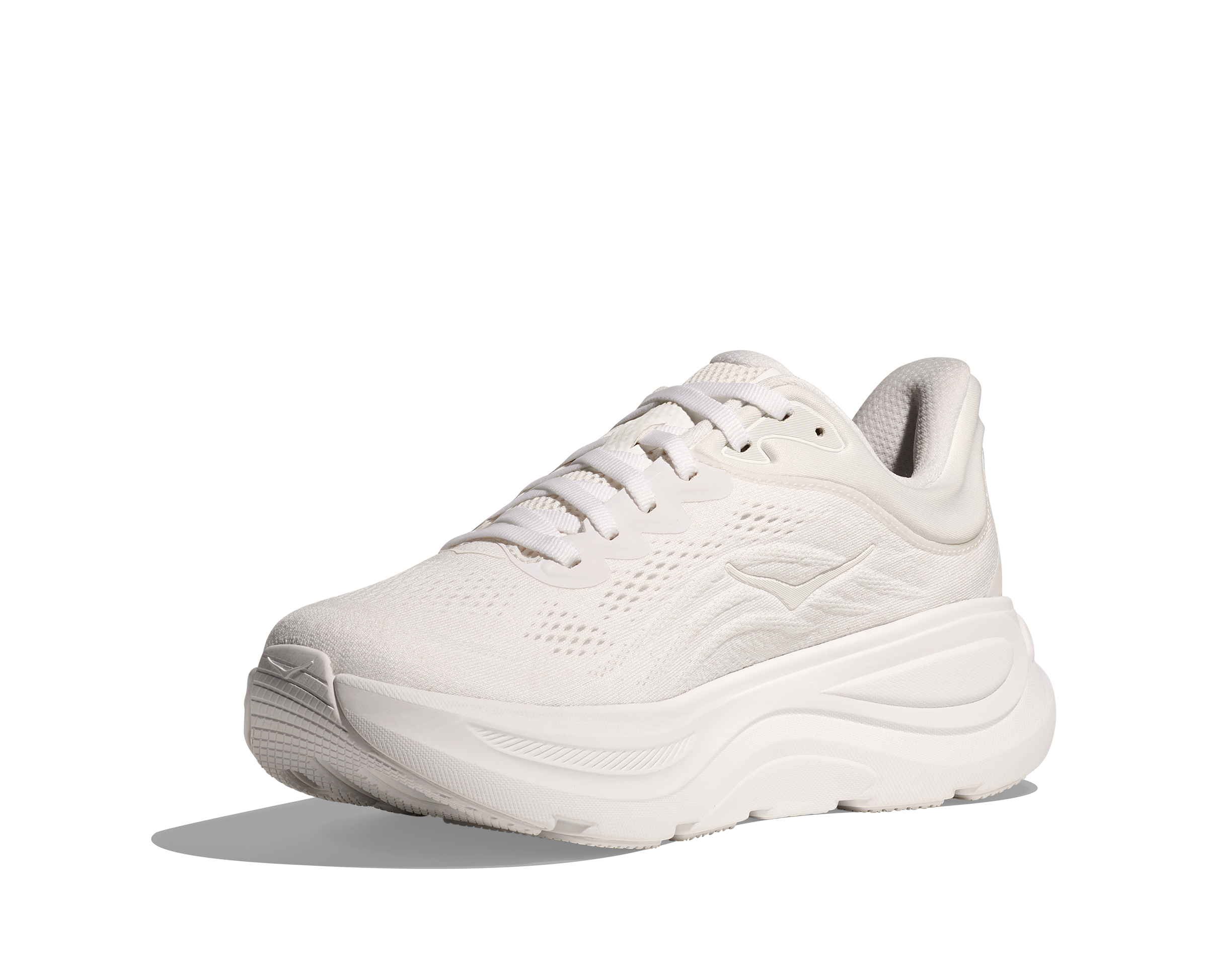 Hoka Women's Bondi 9 WIDE Running Shoes - White/White (WWH) | Cushioned Comfort for Long Distance Running & Walking