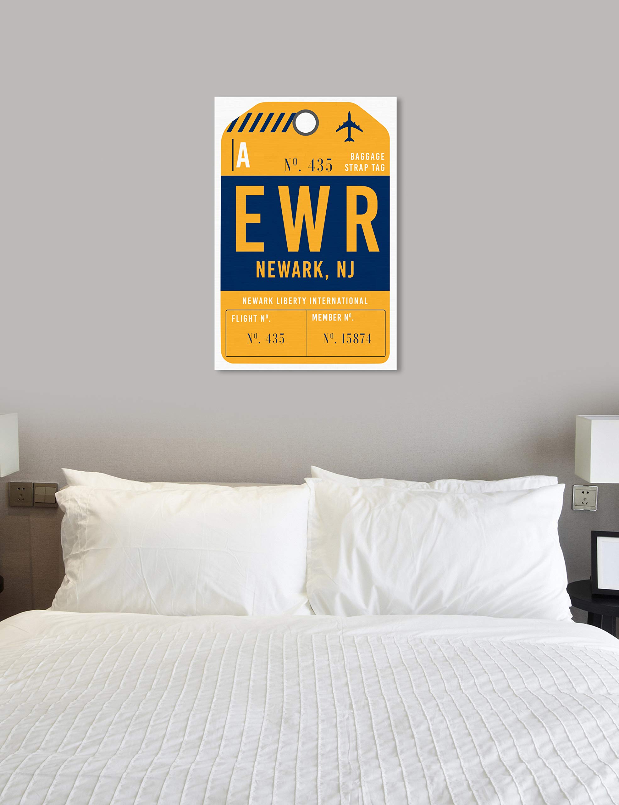 Newark Skyline Wall Art Canvas Print - Modern Cityscape Decor for Home & Office | Perfect Gift for Travel Lovers & Urban Design Enthusiasts