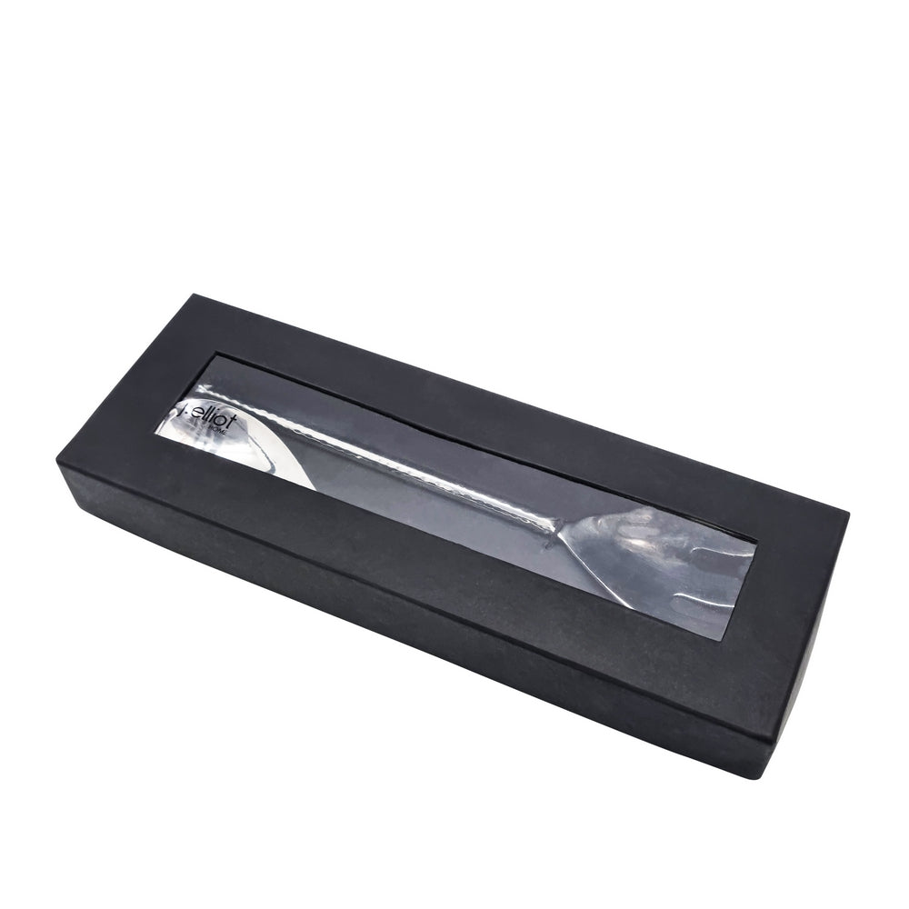 Premium Stainless Steel Salad Servers Set - Elegant Silver Serving Utensils for Dinner Parties, BBQs, and Family Gatherings
