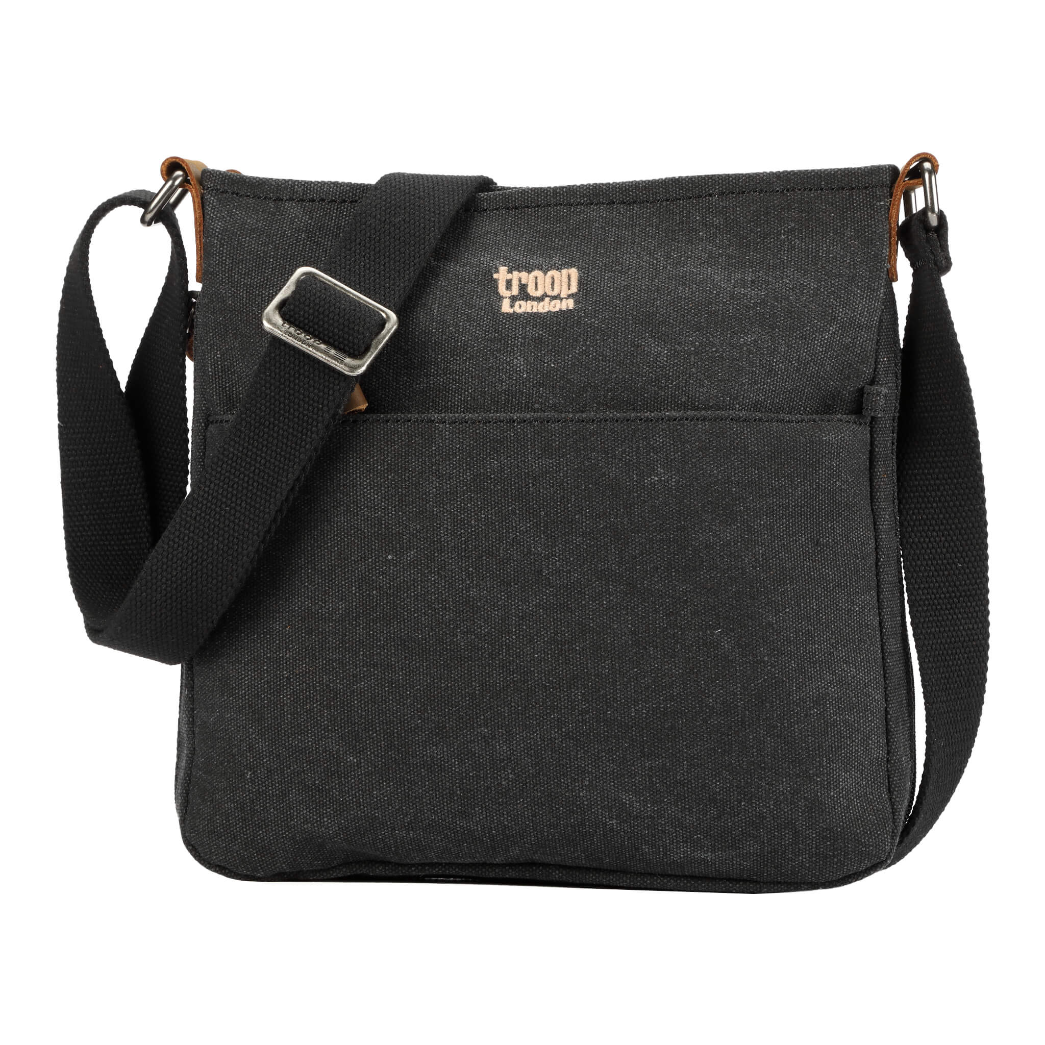 TRP0237 Troop London Classic Canvas Crossbody Bag - Stylish & Durable for Travel, Work & Everyday Use