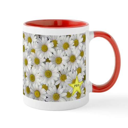 White/Red Inside - PEO Daisy Mug