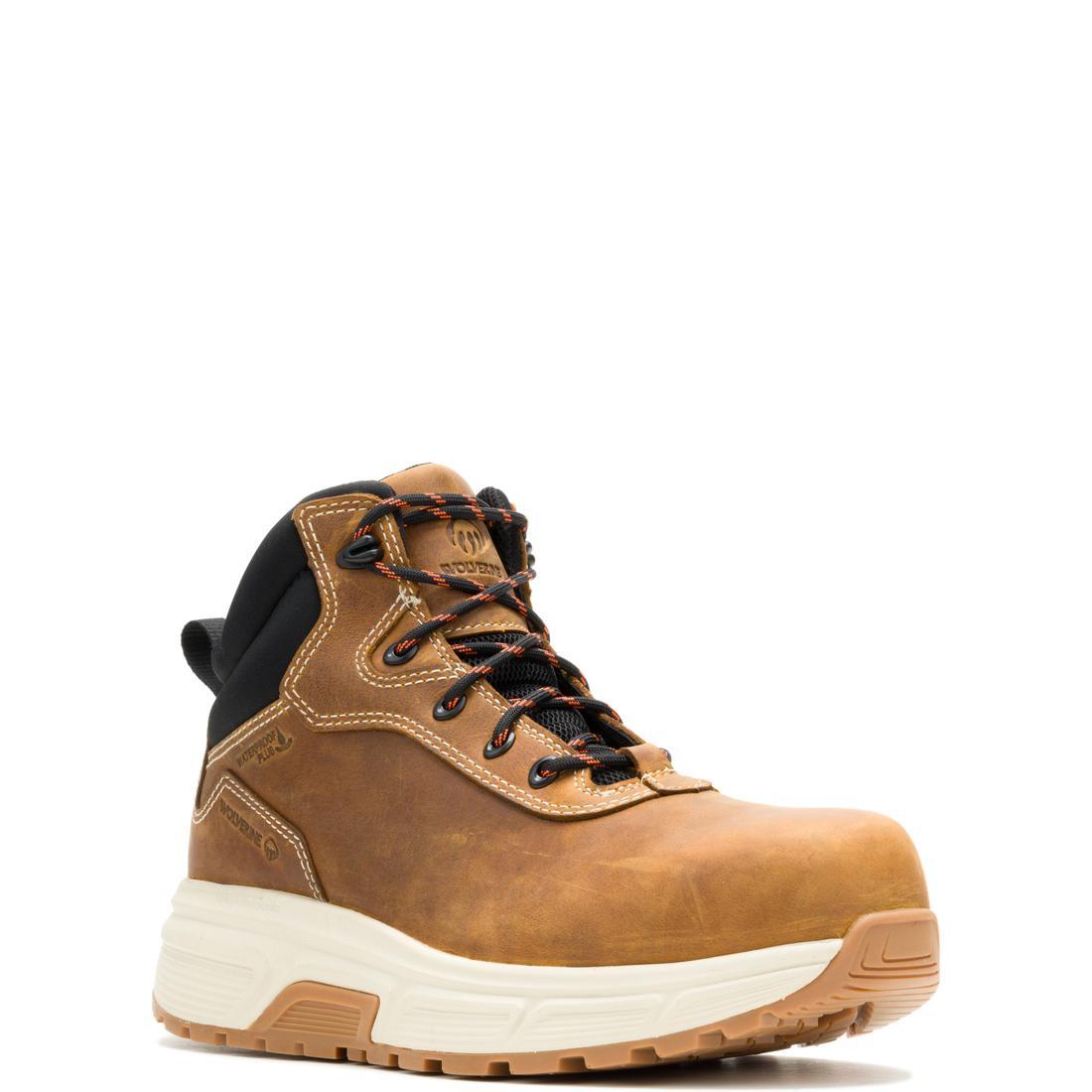 Ride Wedge EnergyBound 6 Soft Toe Work Boots for Men - Comfortable & Durable Safety Shoes for Construction, Warehouse & Outdoor Work