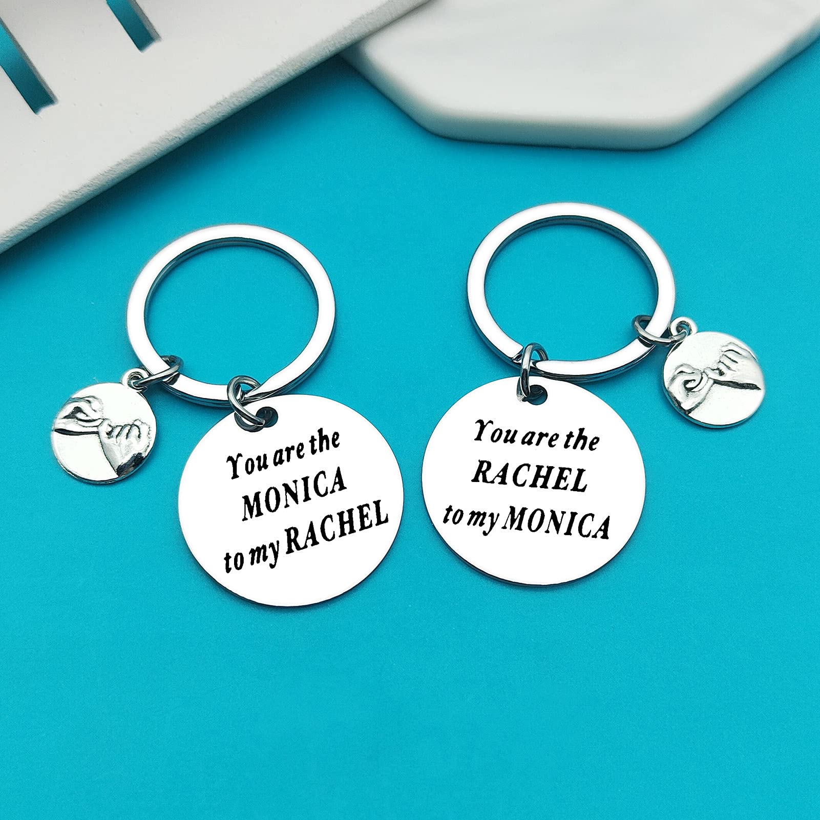 Best Friend Keychain - Cute Friendship Gifts for Women, Mothers Day, Christmas & Birthday Presents - Perfect for Best Friends, Sisters & Loved Ones | Great for Everyday Carry, Gift Giving & Special Occasions