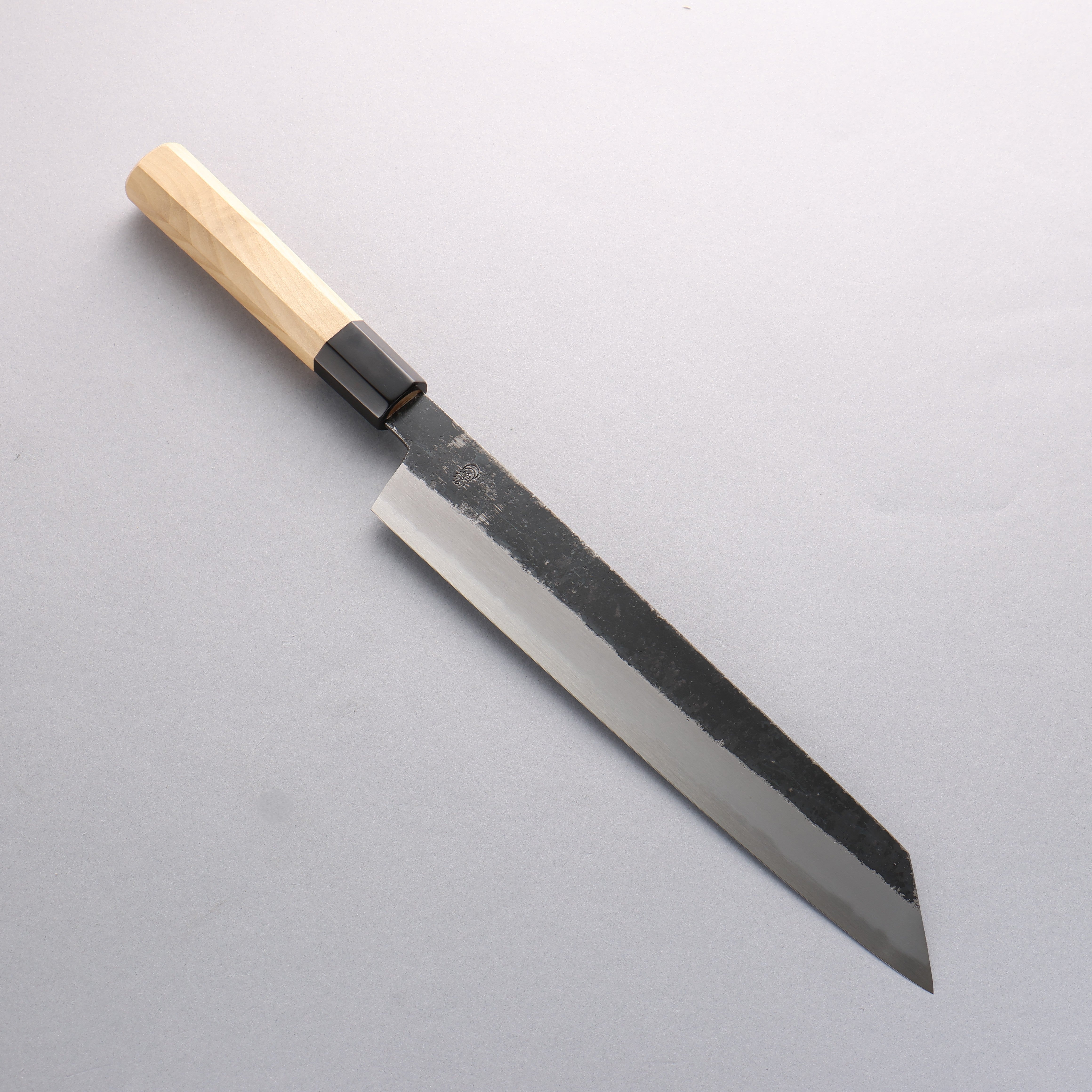 Premium Kikuzuki White Steel No.2 Kiritsuke Gyuto Knife 270mm - Black Finish, Magnolia Wood Handle - Perfect for Sushi Chefs & Japanese Cuisine Enthusiasts