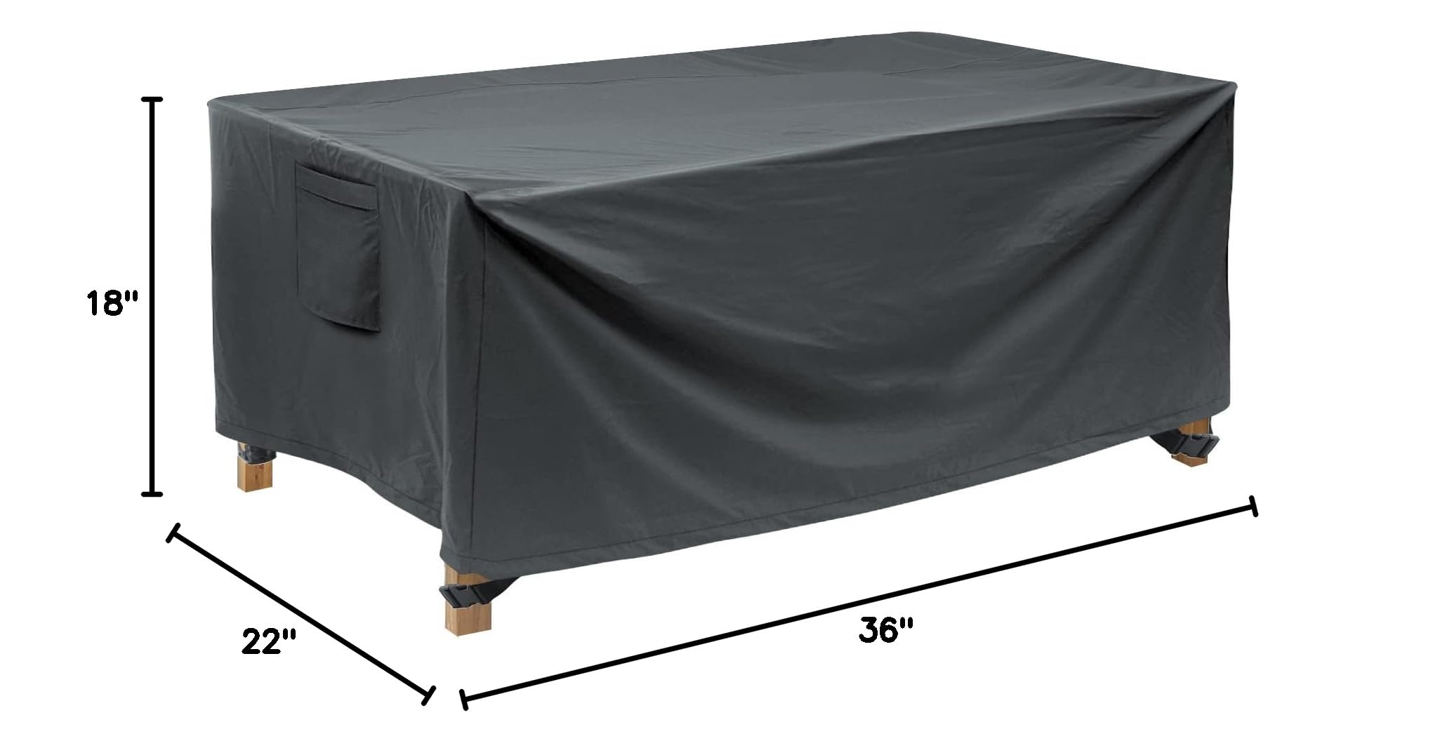 Waterproof Patio Coffee Table Cover 48x26in - Outdoor Furniture Protector for Small Tables