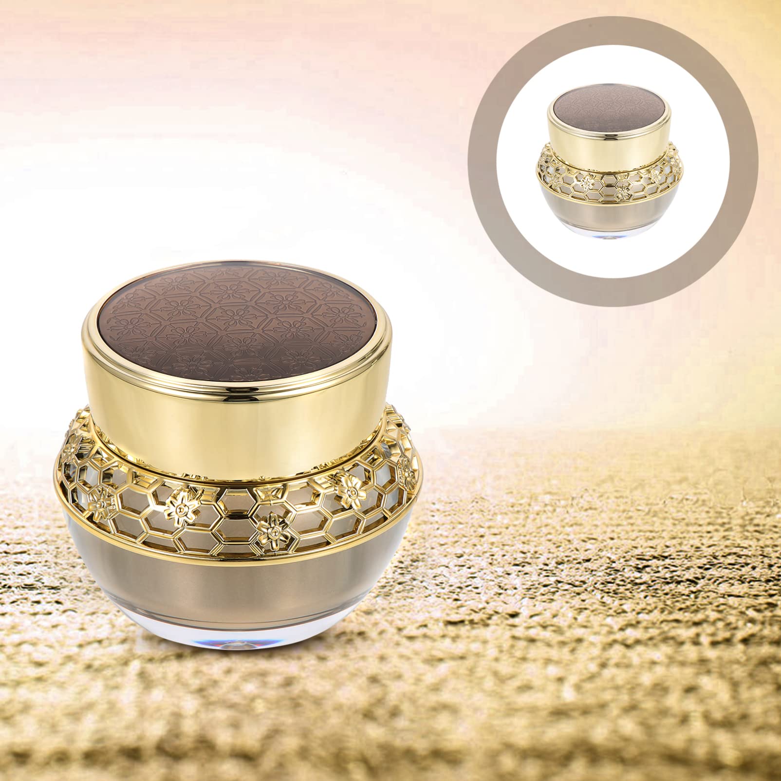 EXCLUZO 30g Sample Jars with Lids - Leakproof Cosmetic Containers for Makeup, Skincare, Travel Accessories - Perfect for DIY Beauty Products, Essential Oils & Travel-Sized Toiletries