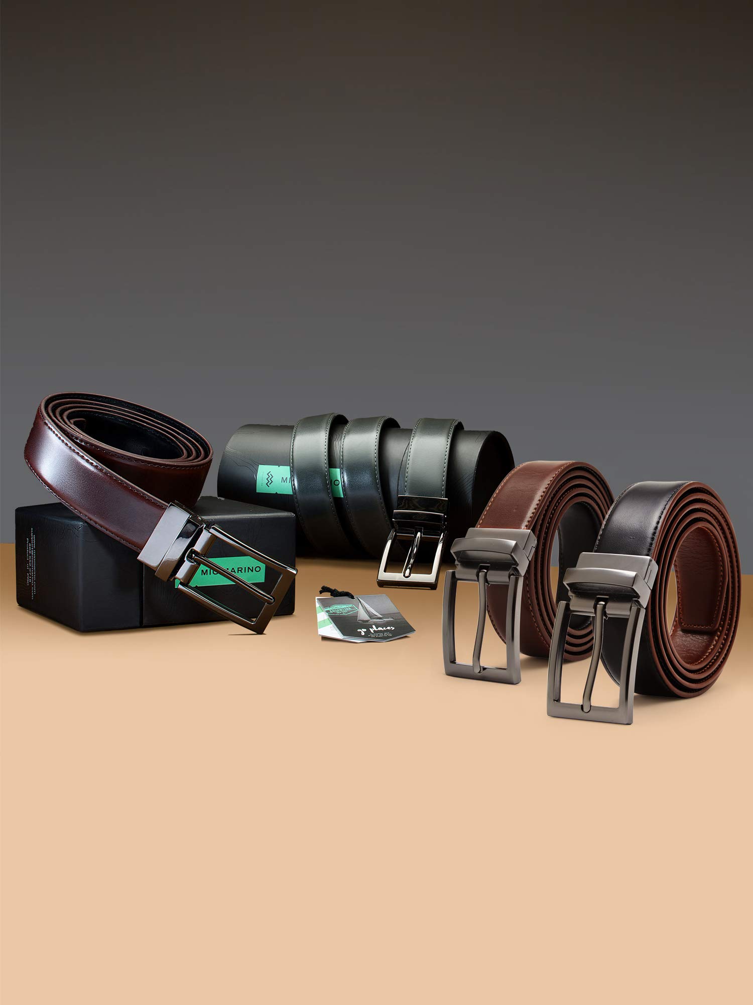 Men's Marino Reversible Leather Dress Belt - 1.25
