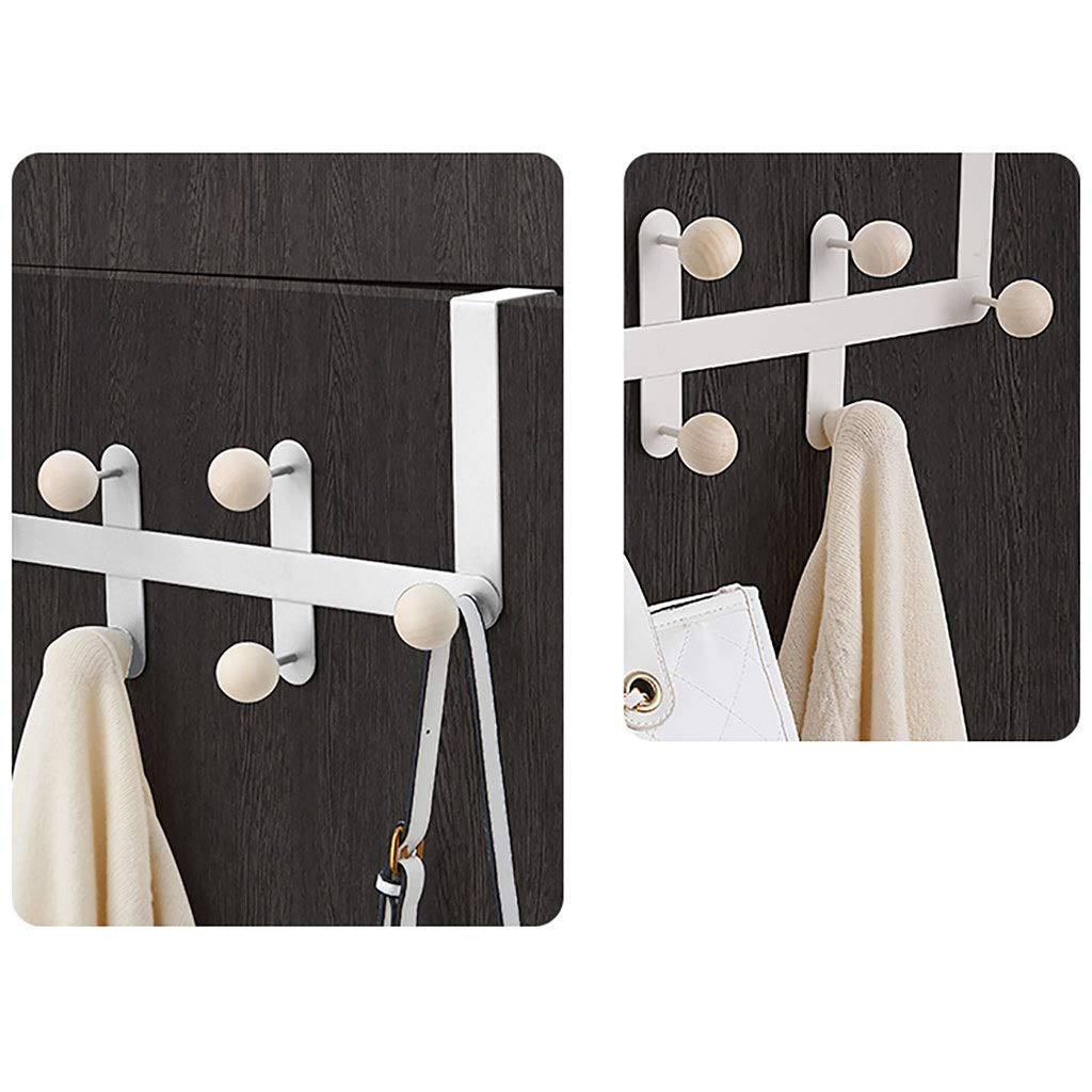 Wall Mounted Door Hook - Space Saving Coat & Towel Rack for Bathroom Storage