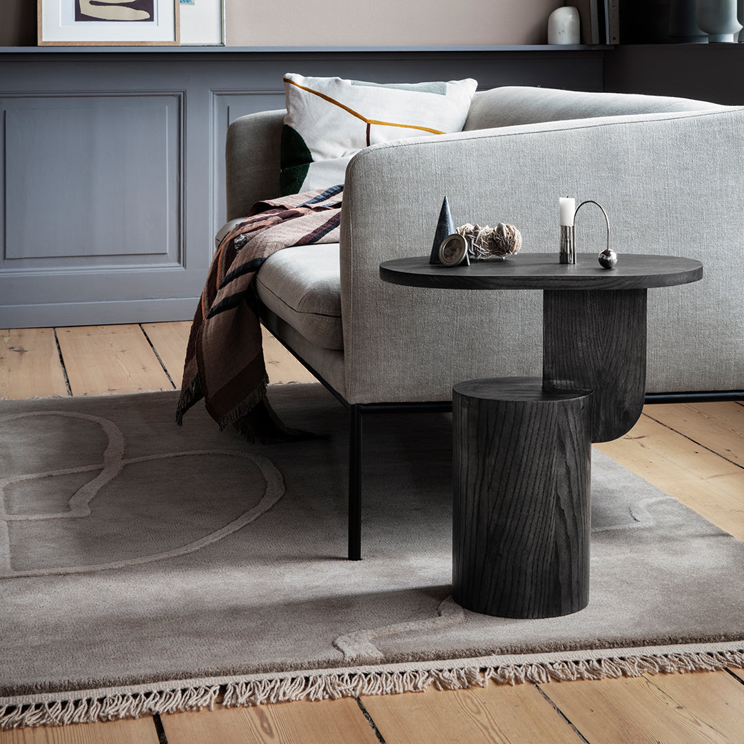 Modern Wooden Side Table with Storage Shelf - Small End Table for Living Room, Bedroom, or Office - Perfect for Holding Drinks, Books, and Decor