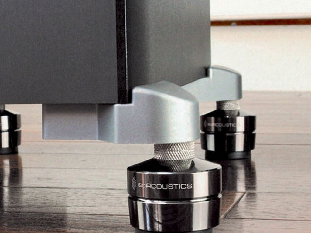 IsoAcoustics Gaia III Speaker Isolation Feet (4 Pack) - Premium Audio Equipment for Home Theater & Studio Sound System Setup