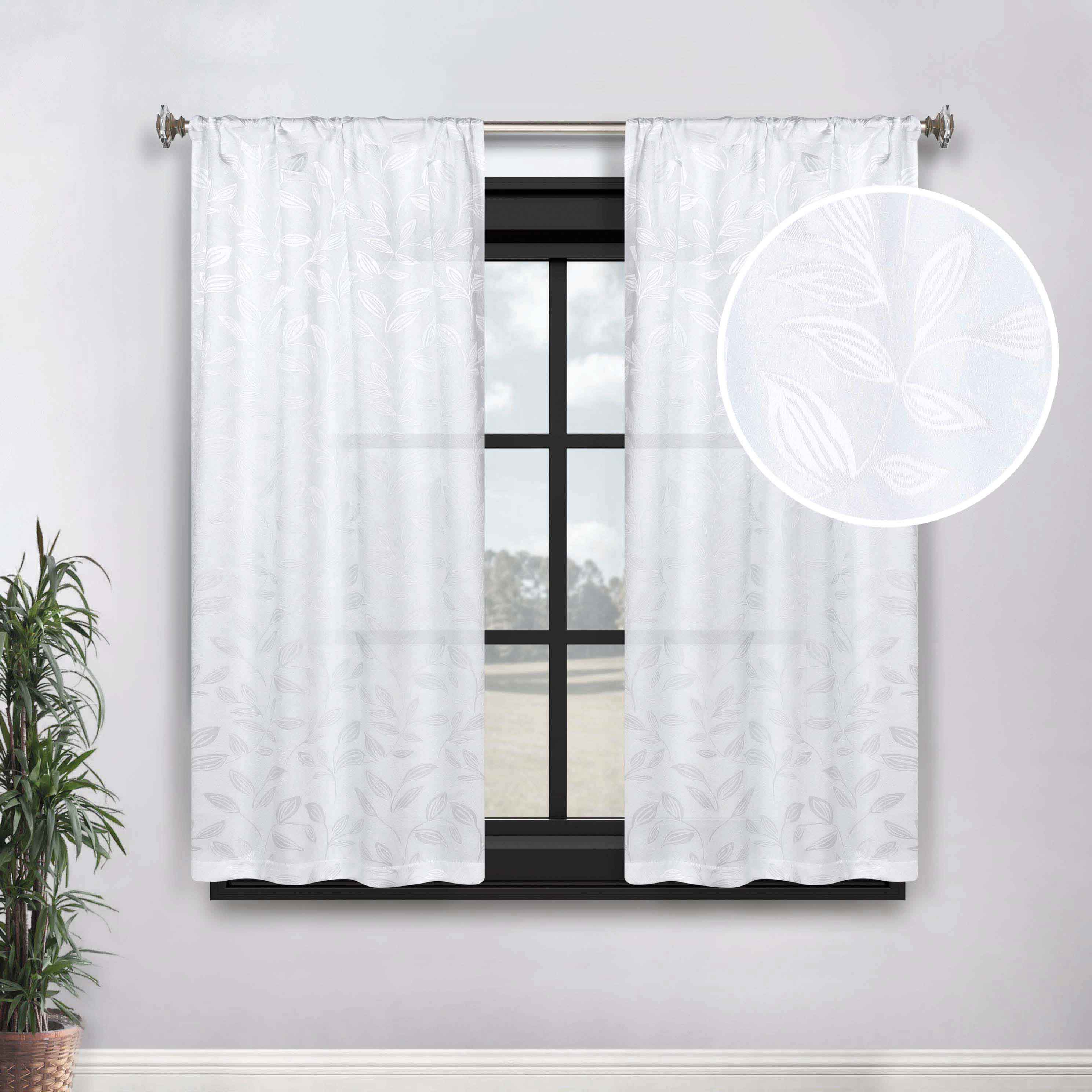 Blackout Curtains with Rod Pocket - Set of 2 Panels for Room Darkening & Privacy - Perfect for Bedrooms, Living Rooms & Home Theater