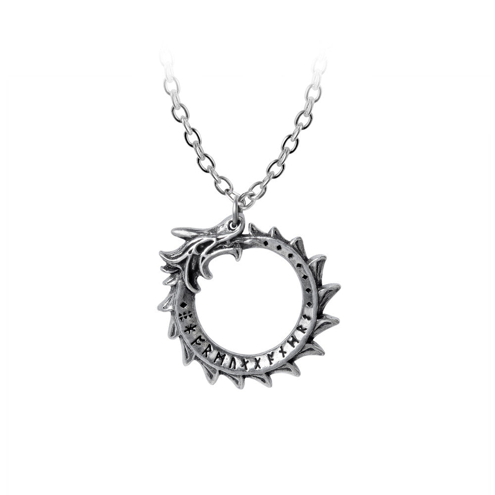 Jormungand Norse Mythology Viking Pendant Necklace - Viking Jewelry for Men & Women - Perfect for Cosplay, LARP, and Norse Pagan Fashion