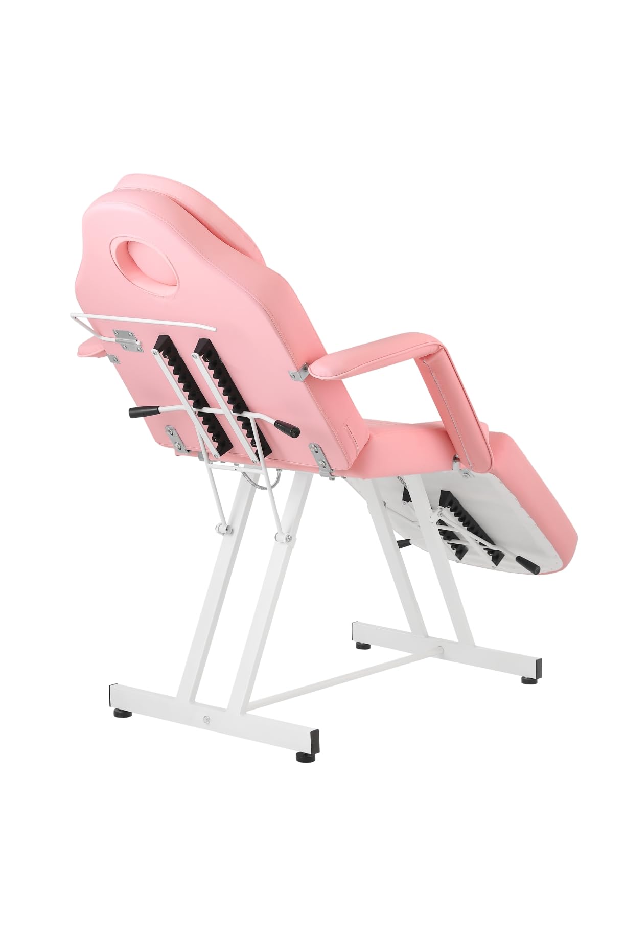 **Pink Hydraulic Adjustable Massage Bed - Professional Facial & Tattoo Chair with Stool | Salon Spa Equipment for Estheticians, Barbers & Beauty Professionals | Perfect for Facial Treatments, Tattoo Sessions & Relaxing Spa Services**
