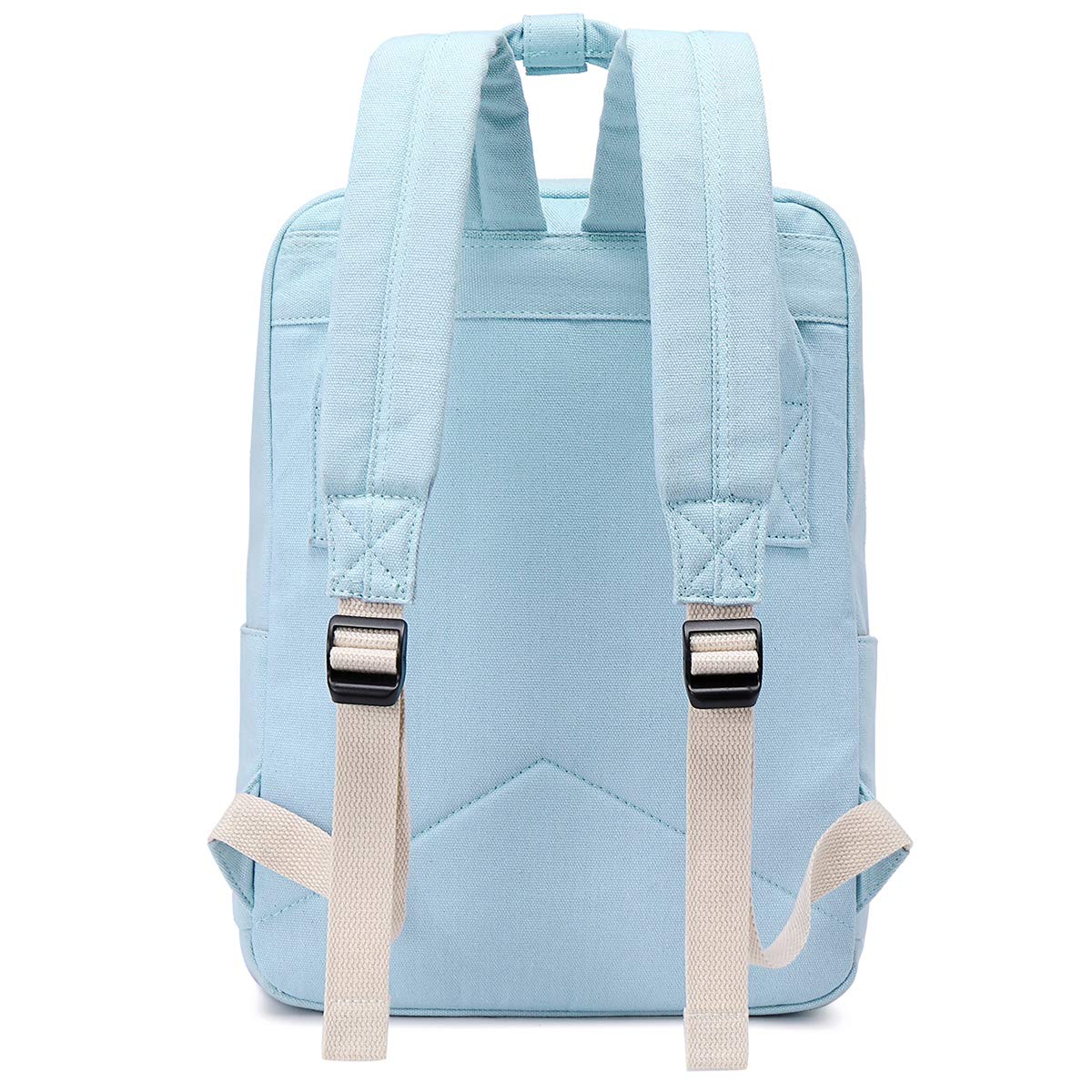 Cute Panda Backpack for Women & Girls - Lightweight Canvas School Bag (Blue) - Perfect for School & Travel