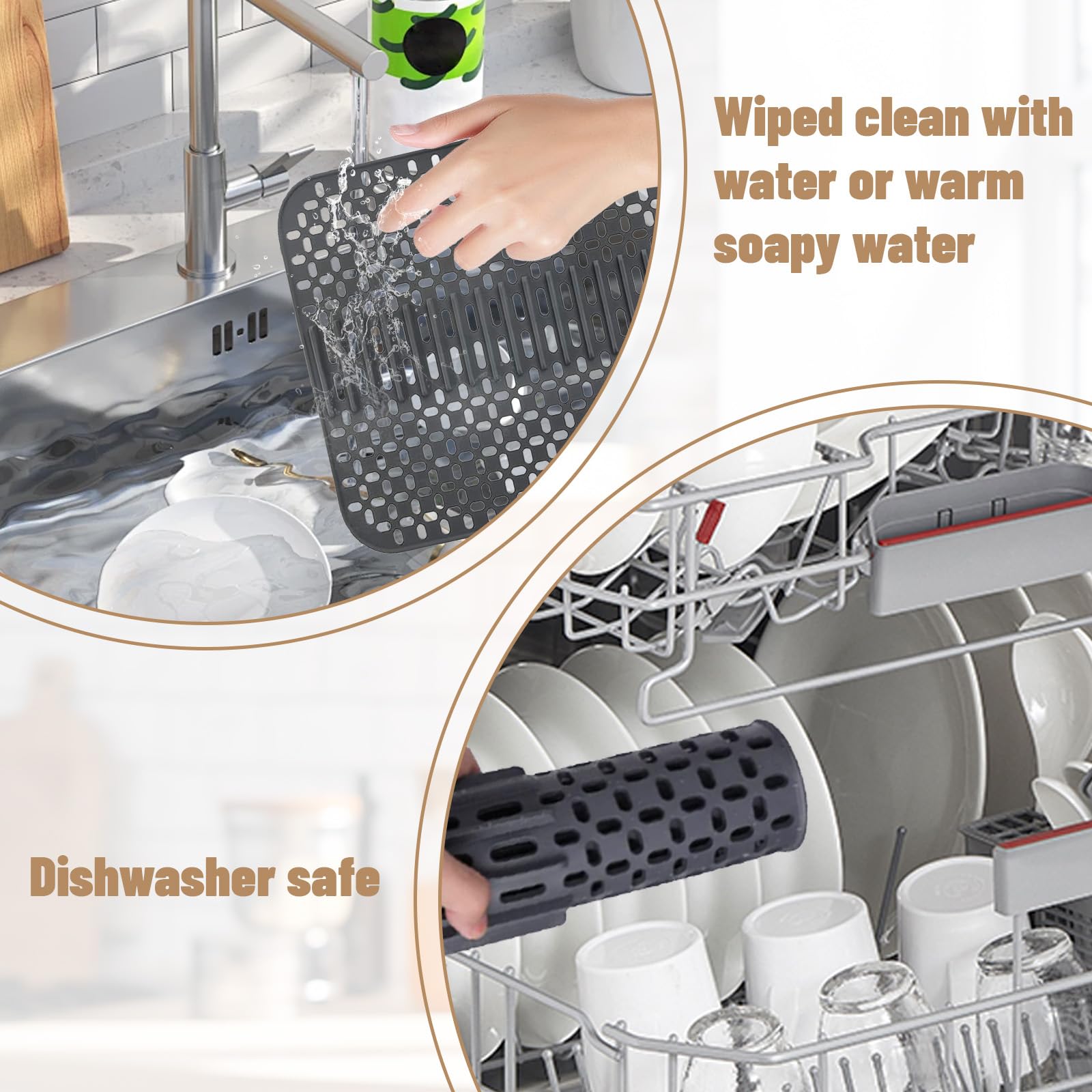 Non-Slip Silicone Sink Protector Mat 16.93