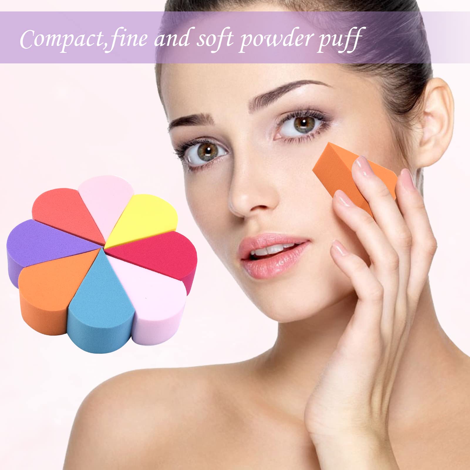12PCS Petal Makeup Sponges - Soft Beauty Blenders for Foundation, Cream & Powder Application - Perfect for Professional Makeup, Face Painting & Everyday Cosmetics - Ideal for Makeup Artists, Beginners & Home Use