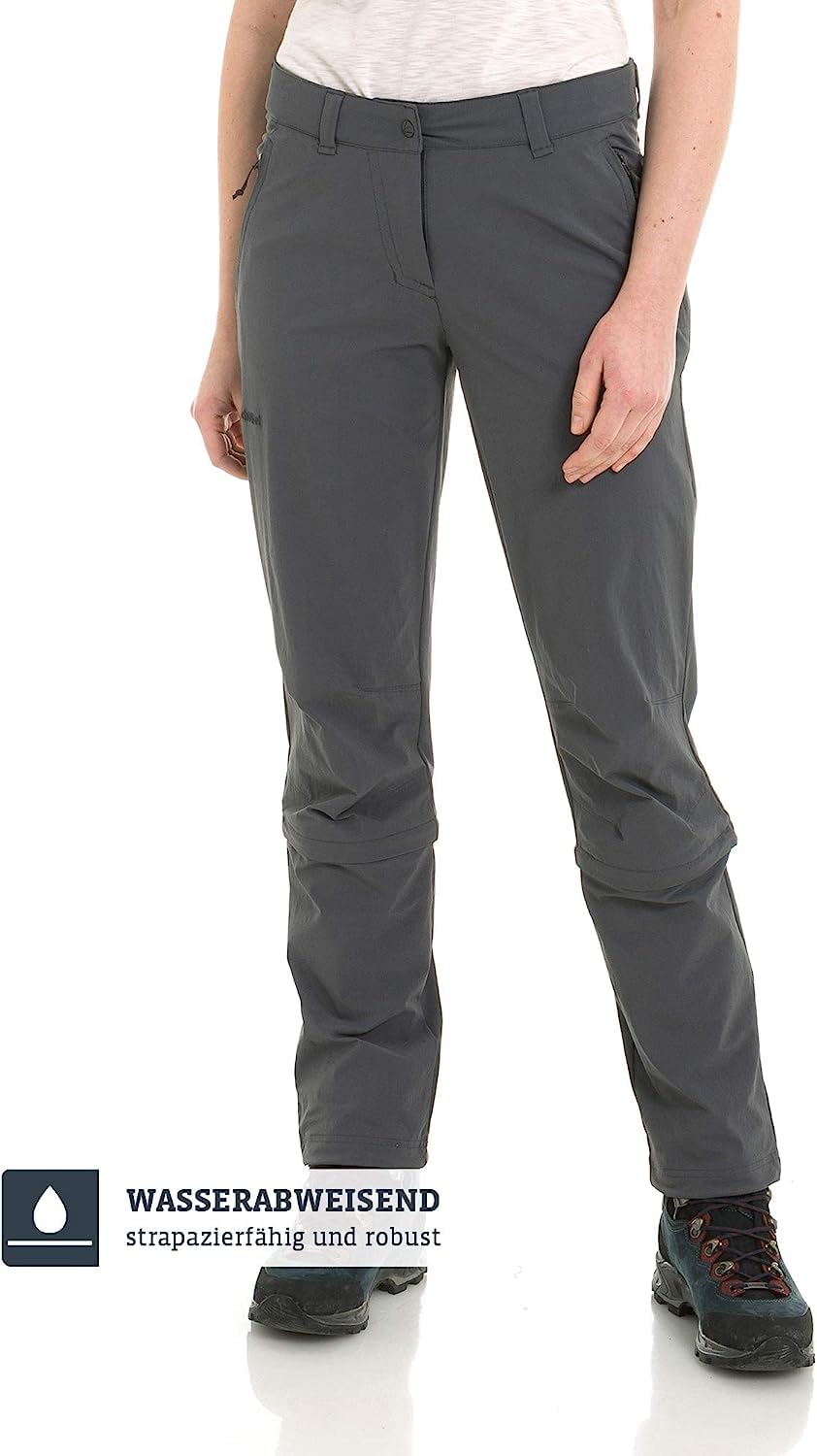 Schöffel Women's Engadin1 Zip-Off Convertible Hiking Pants - Lightweight Quick-Dry Outdoor Travel Pants for Hiking, Camping & Travel Adventures