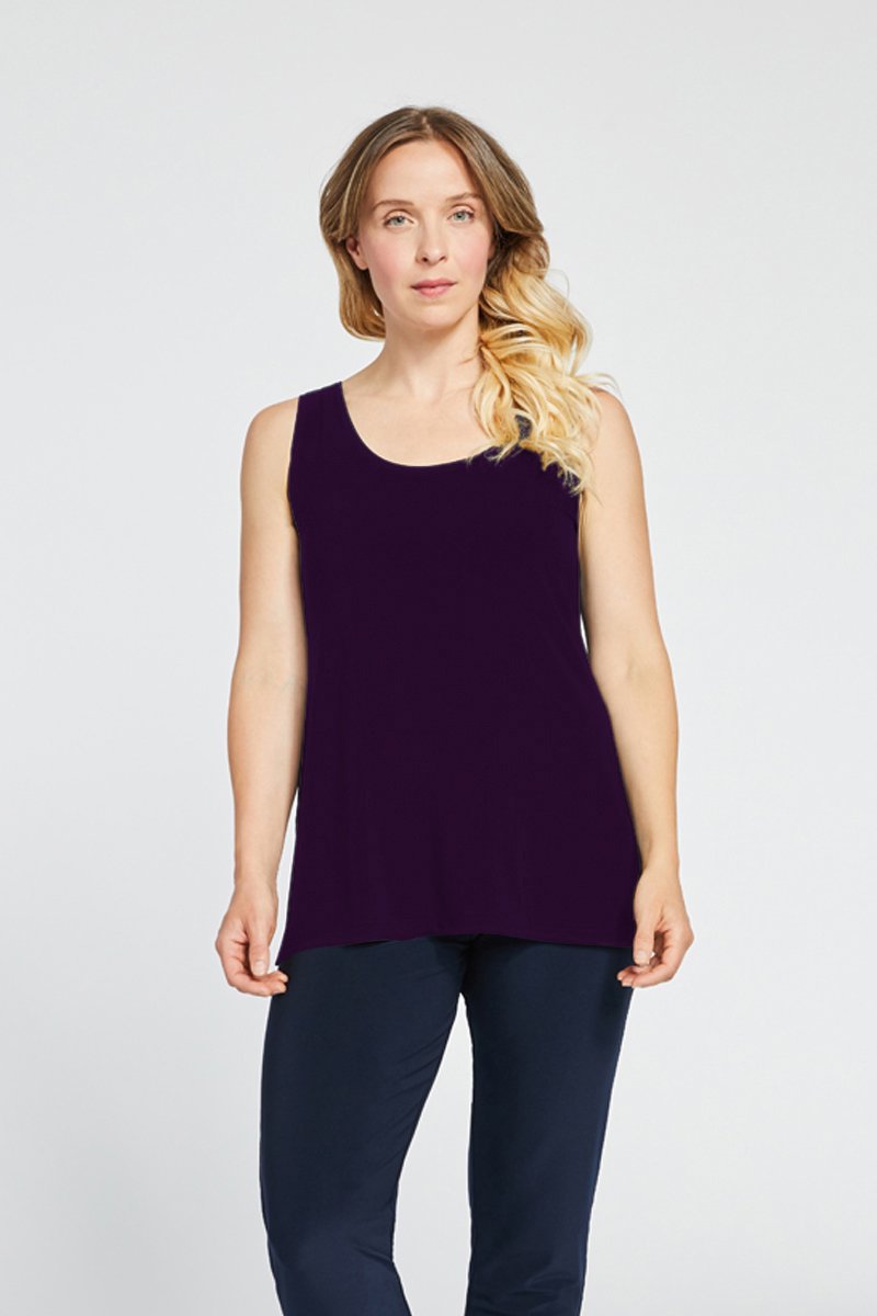 Go To Tank Relax | Blackberry - Stylish and Comfortable Women's Casual Top for Everyday Wear, Work, and Weekend Outings