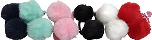 SIYAA Hair Clips for Girls - Ribbon & Fur Ponytail Holders, Hair Accessories Gift Set (Multicolor, Pack of 1) - Perfect for School, Parties & Everyday Hairstyles