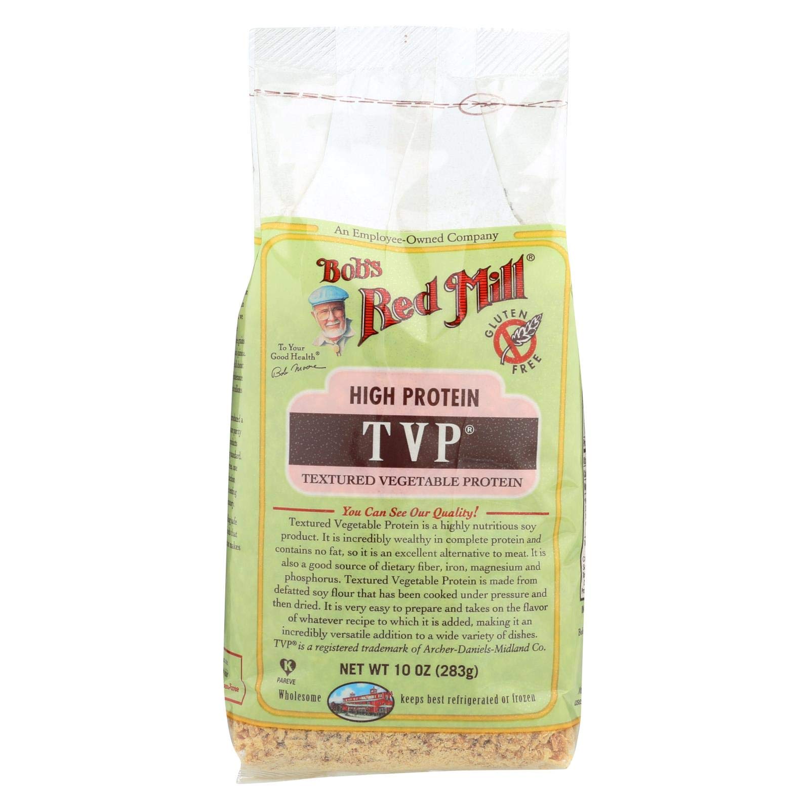 Bob's Red Mill Textured Vegetable Protein (TVP) - Gluten-Free, Non-GMO, Vegan Meat Substitute - Perfect for Tacos, Chili, and Plant-Based Recipes