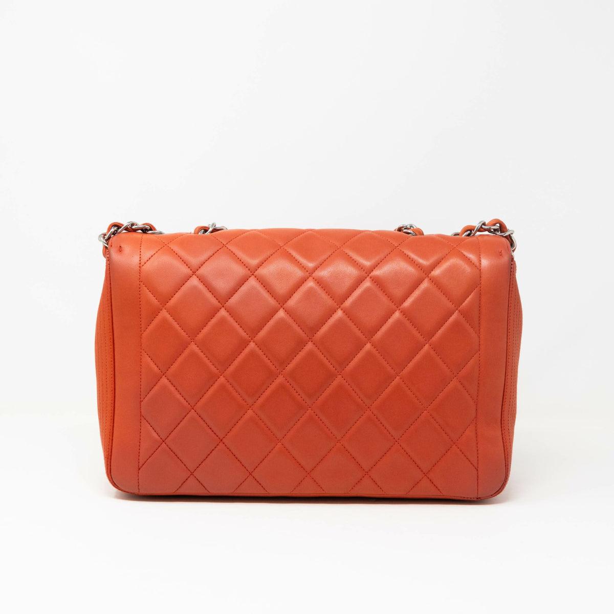 Chanel Red Large Coco Rider Flap Bag - Genuine Leather Designer Handbag for Women | Perfect for Parties, Date Nights & Luxury Fashion Accessories