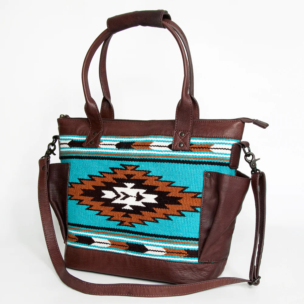 American Darling Conceal Carry Aztec Turquoise Purse - Stylish & Secure Hidden Carry Handbag for Women | Perfect for Travel, Shopping & Everyday Use