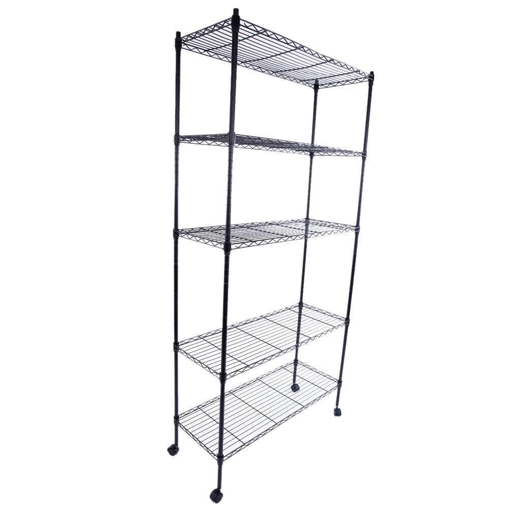 5-Tier Adjustable Metal Wire Shelving Unit - 65