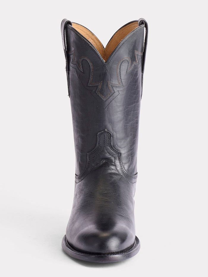 Lucchese CL6505.C2 Men's Sunset Roper Boots - Genuine Leather Western Cowboy Boots for Men in Black | Perfect for Rodeo, Country Dancing & Casual Wear