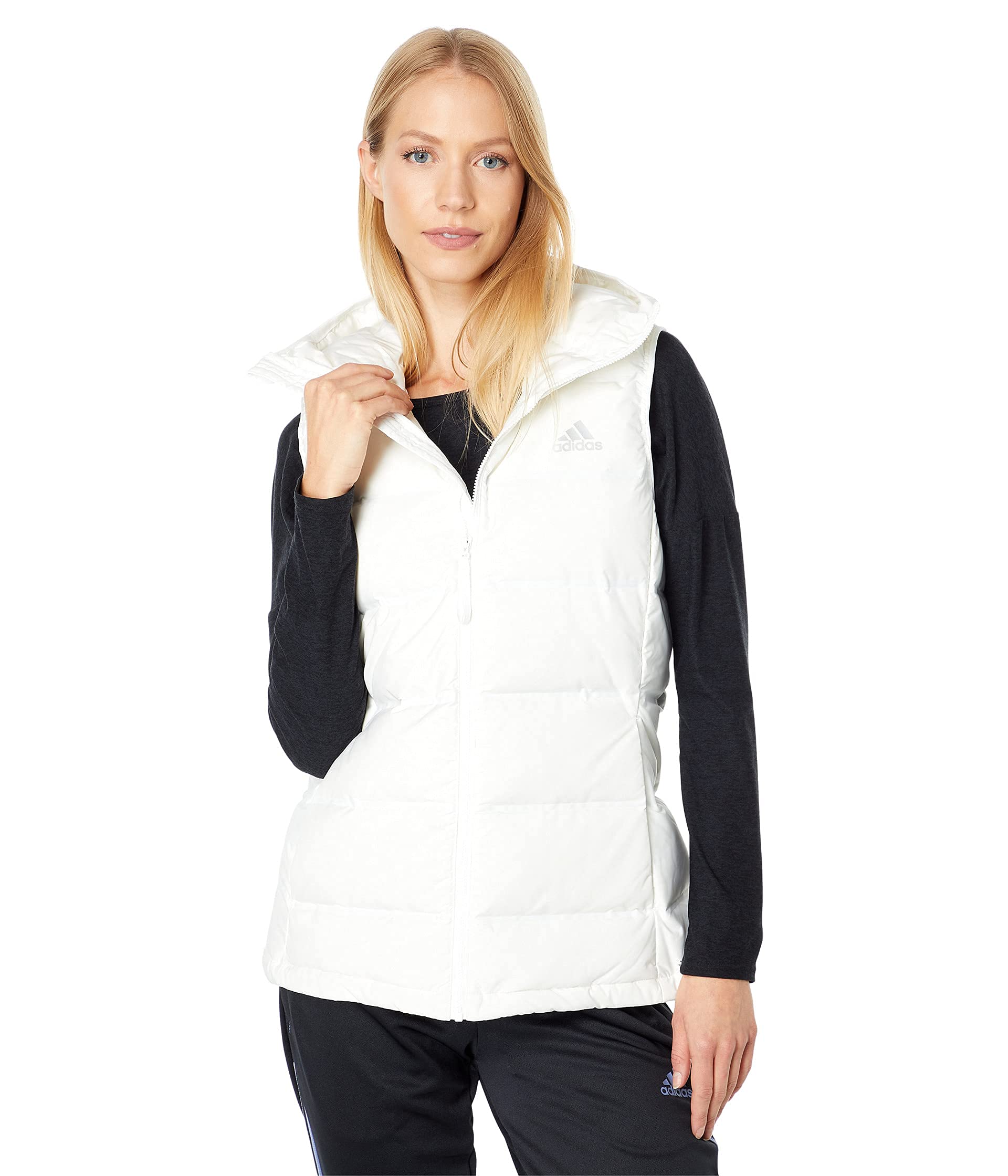 Adidas Women's Helionic Down Vest - Lightweight Warm Puffer Jacket for Outdoor Activities, Hiking & Winter Sports