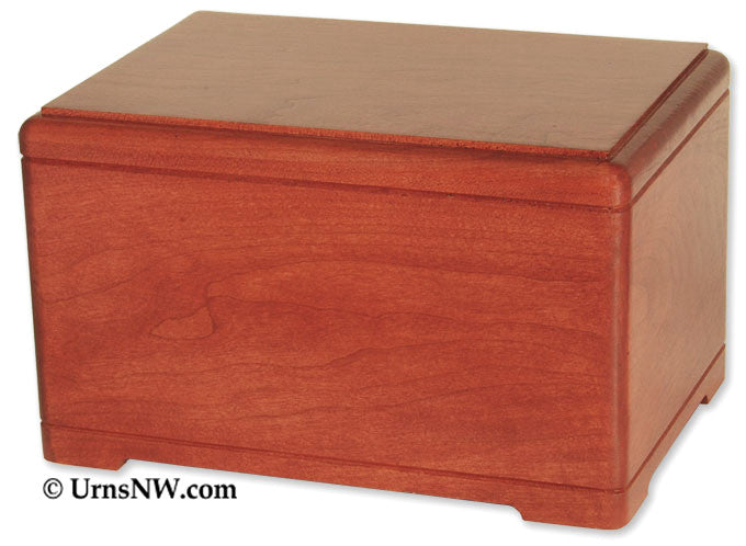Premium Hamilton Solid Wood Cremation Urn - Handcrafted in USA | Memorial Keepsake for Ashes | Perfect for Home Display, Funeral Services & Memorial Ceremonies
